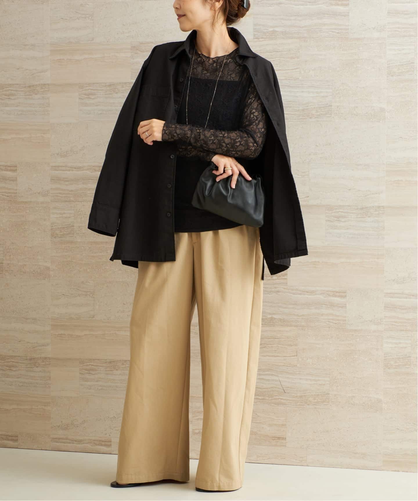 glossy mesh lacy プルオーバー（Tシャツ／カットソー）｜Plage