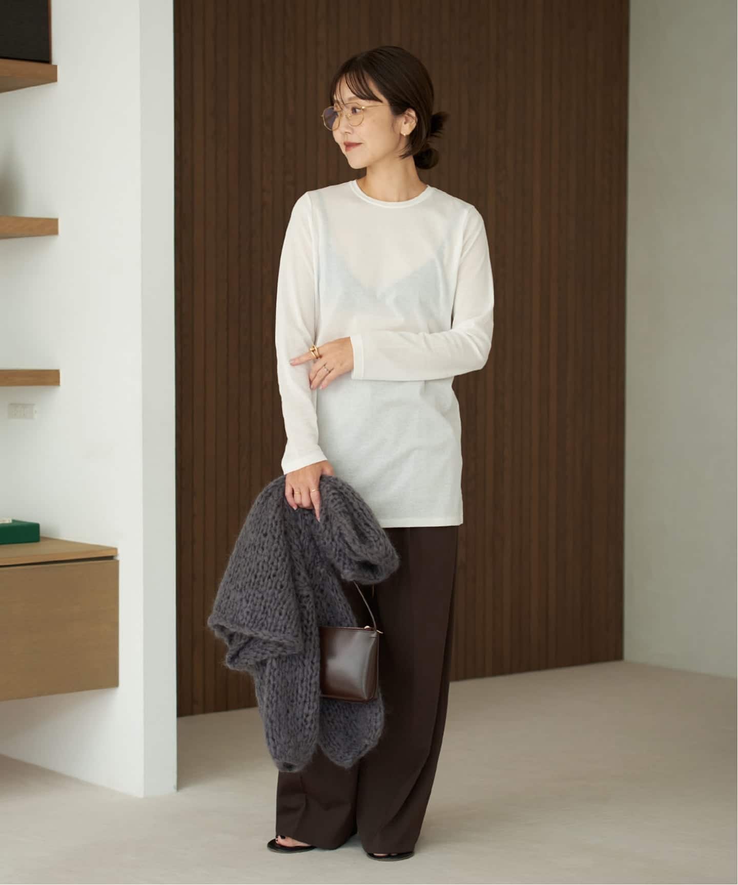 追加》LIGHT SHEER LONG Tシャツ 2（Tシャツ／カットソー）｜Plage