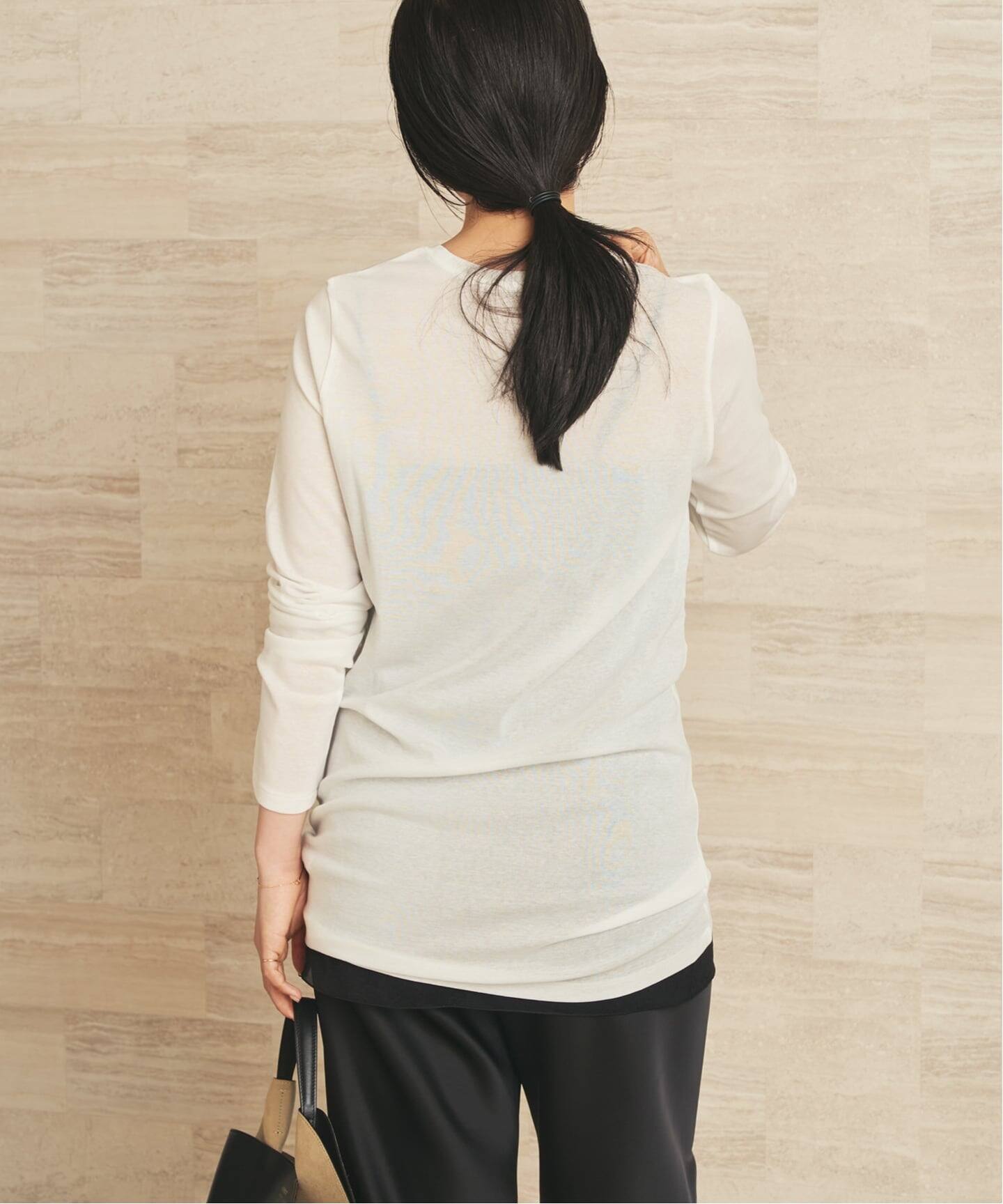 追加》LIGHT SHEER LONG Tシャツ 2（Tシャツ／カットソー）｜Plage