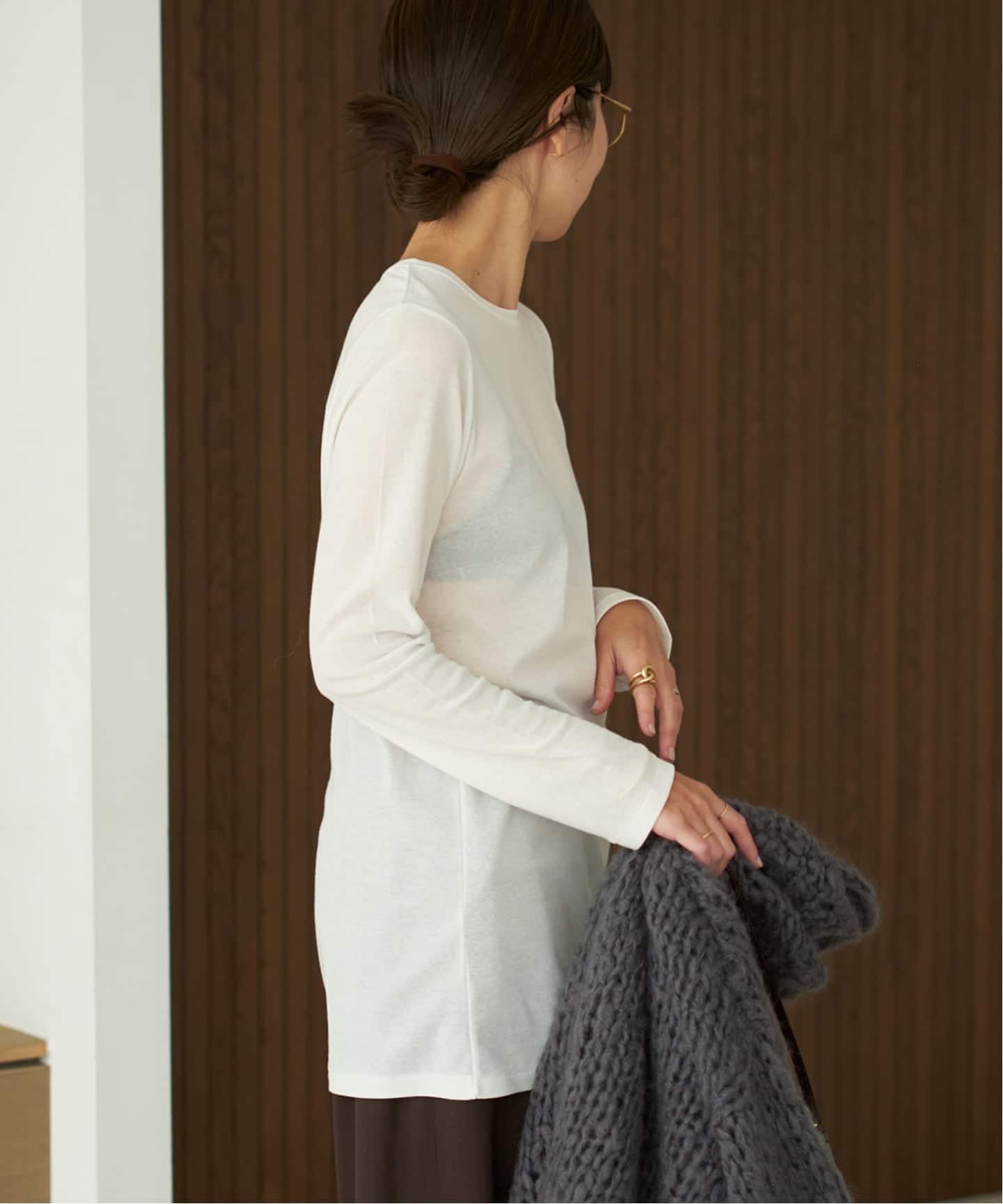 追加》LIGHT SHEER LONG Tシャツ 2（Tシャツ／カットソー）｜Plage