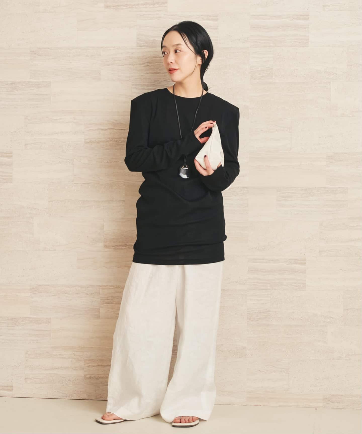 追加予約》SQUARE SHOULDER Tシャツ 2（Tシャツ／カットソー）｜Plage