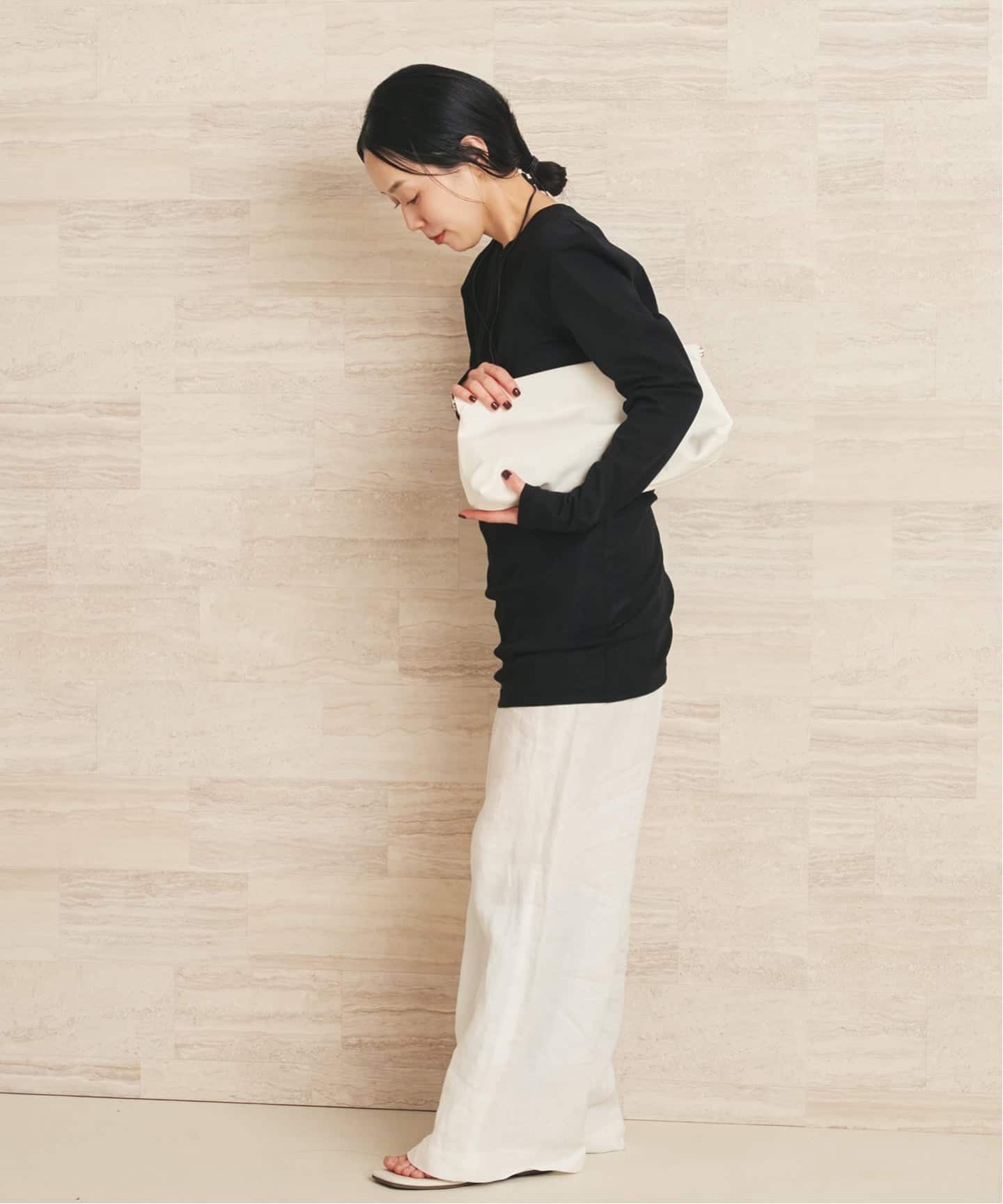 plage SQUARE SHOULDER Tシャツ 追加予約》SQUARE SHOULDER Tシャツ 2（Tシャツ／カットソー）｜Plage