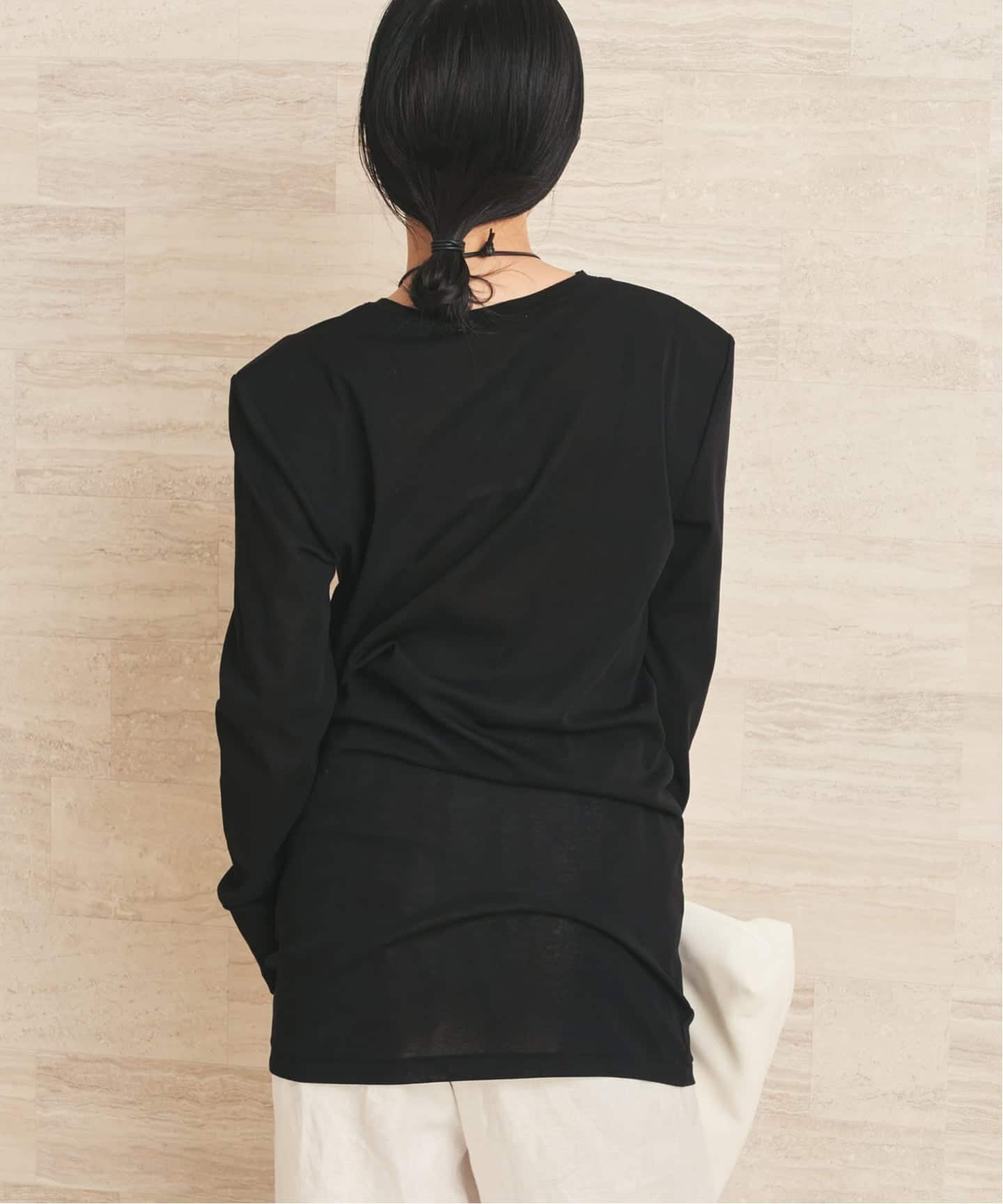 plage SQUARE SHOULDER Tシャツ 追加予約》SQUARE SHOULDER Tシャツ 2（Tシャツ／カットソー）｜Plage