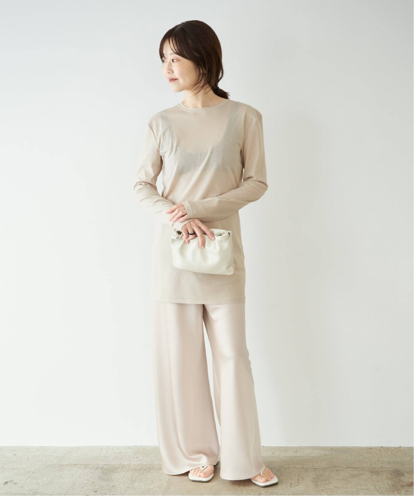 plage プラージュ SQUARE SHOULDER Tシャツ カットソー SQUARE SHOULDER VN Tシャツ（Tシャツ／カットソー）｜Plage