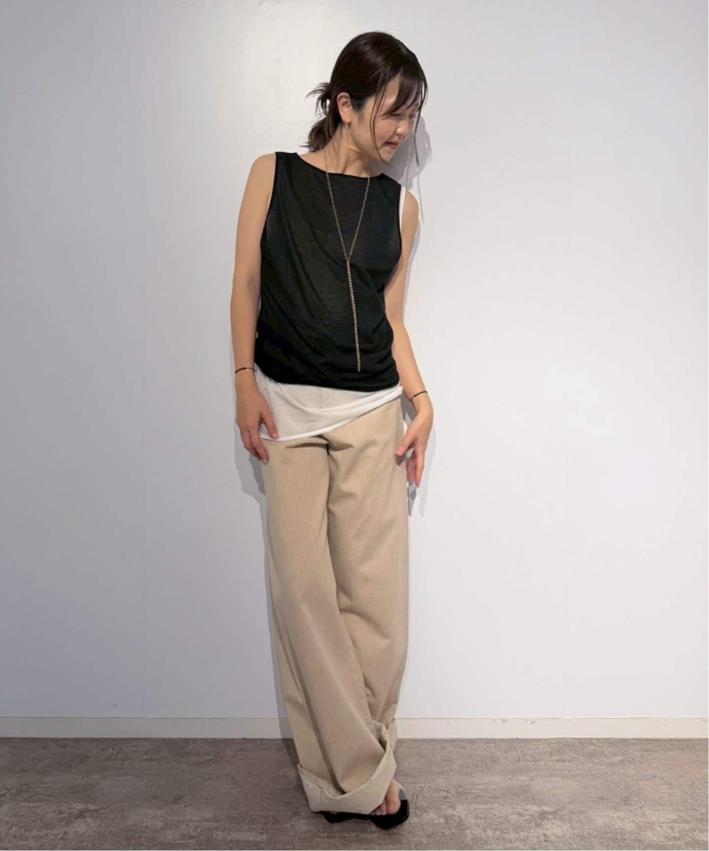 Plage sheer タンク　ベージュ 博多店・WEB限定》sheer タンク（タンクトップ）｜Plage（プラージュ