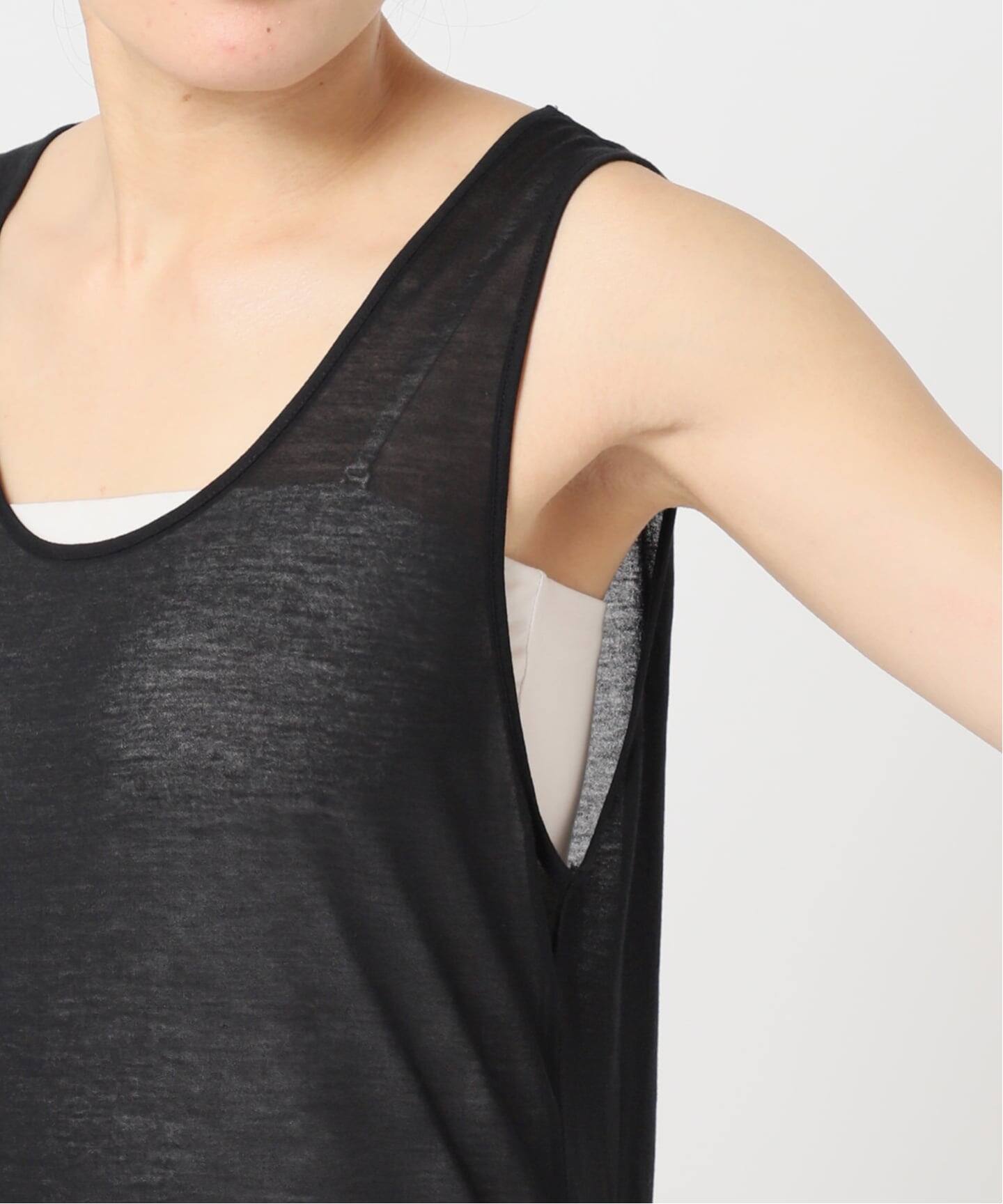 新品タグ付Plage Cotton Linen Sheer タンクトップ　グレー COTTON YAK タンク（タンクトップ）｜Plage（プラージュ）の通販