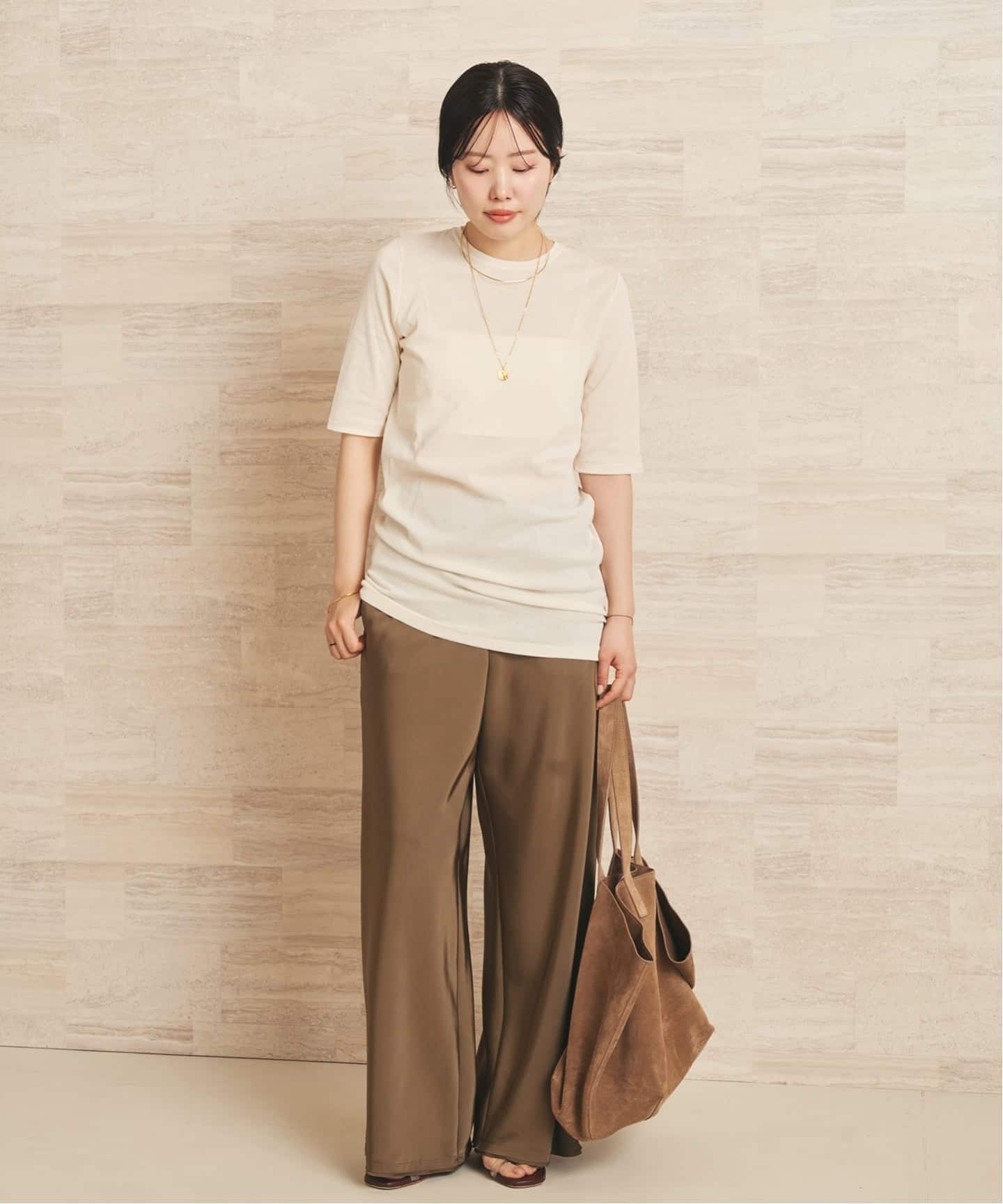 一部店舗・WEB限定》LIGHT SHEER ハーフスリーブ Tシャツ（Tシャツ