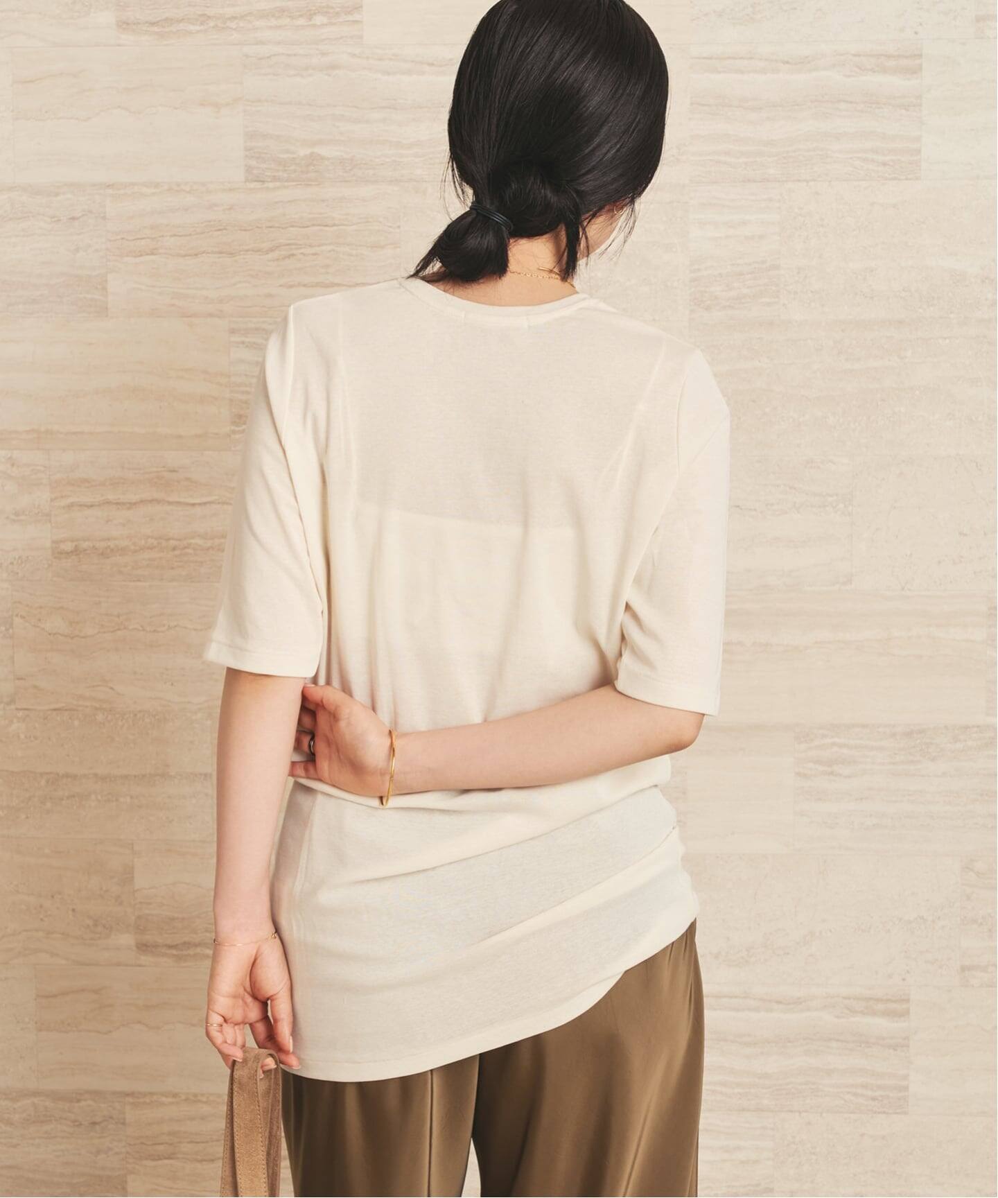 一部店舗・WEB限定》LIGHT SHEER ハーフスリーブ Tシャツ（Tシャツ