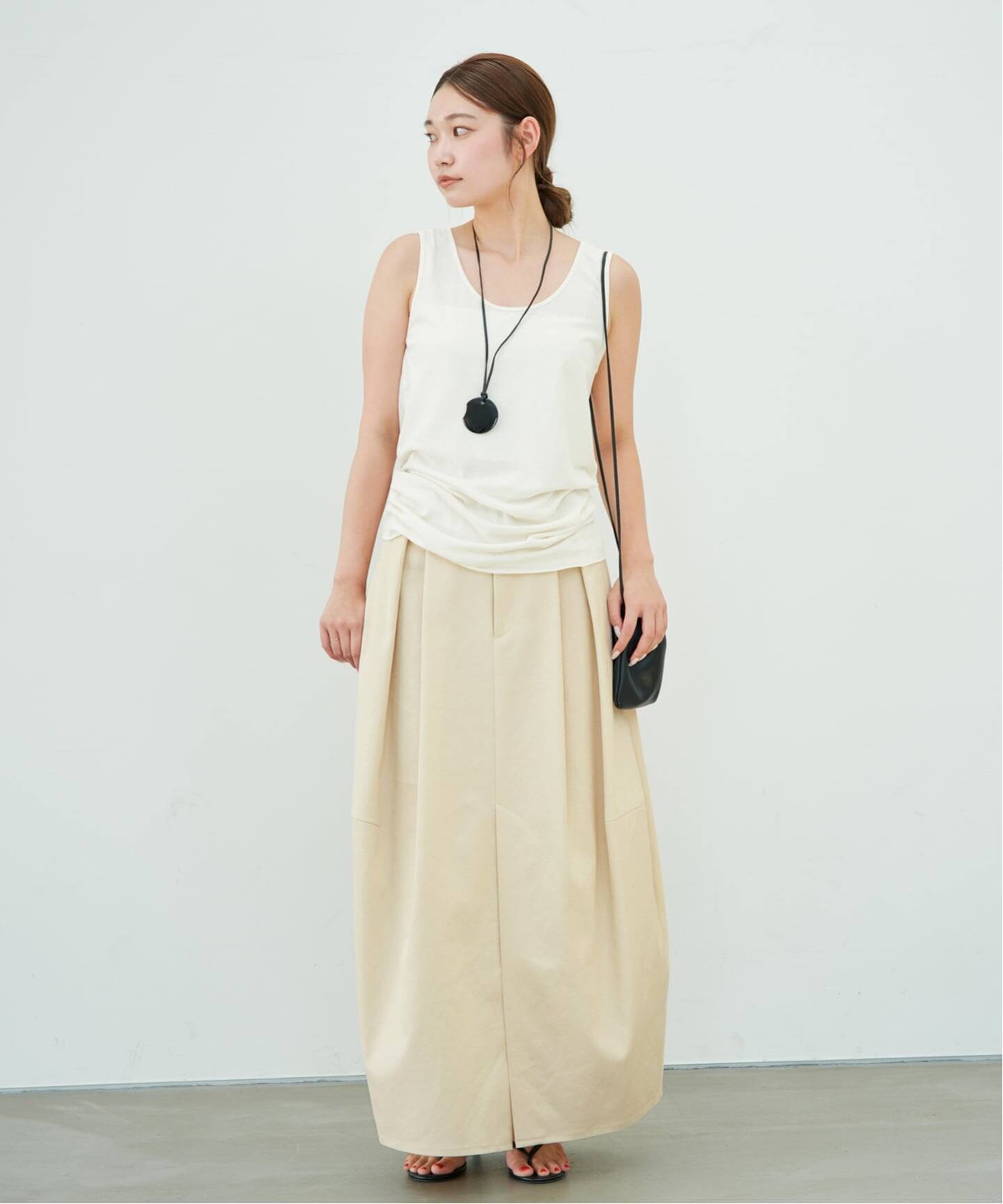 Jersey サイドタックトップス（Tシャツ／カットソー）｜Plage