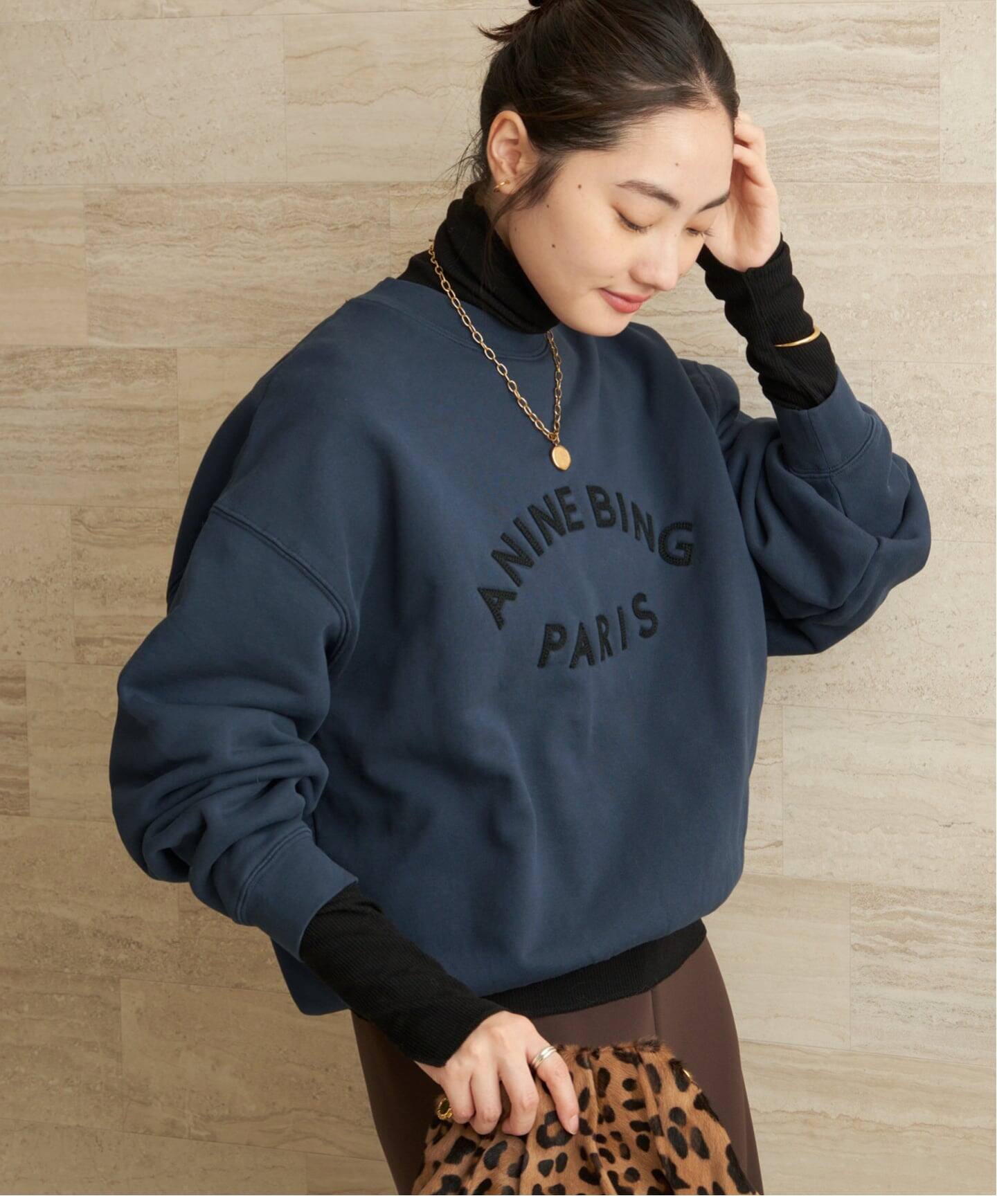 予約》ANINE BING / アニービン JASI SWEATSHIRT PARIS スウェット