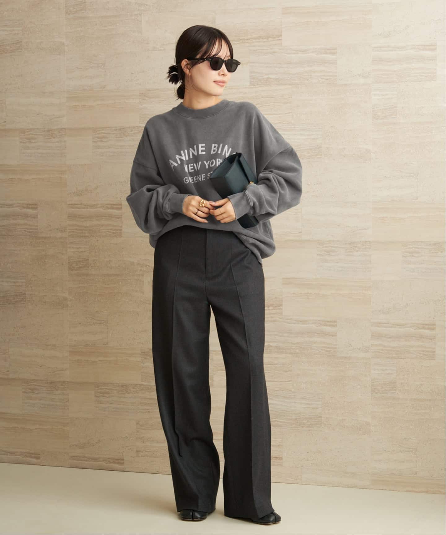 ANINE BING スウェット とジャーナルスタンダードツイード２点 ANINE BING / アニービン MILES SWEATSHIRT NY スウェット（スウェット