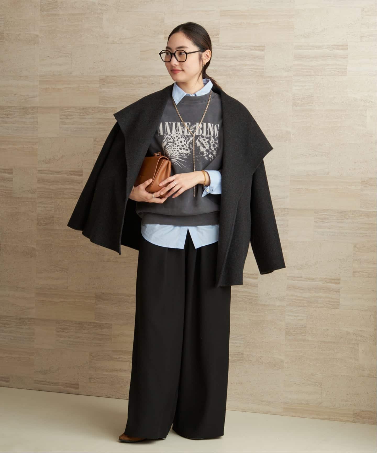 ANINE BING / アニービン SPENCER SWEATSHIRT LEOPARD スウェット