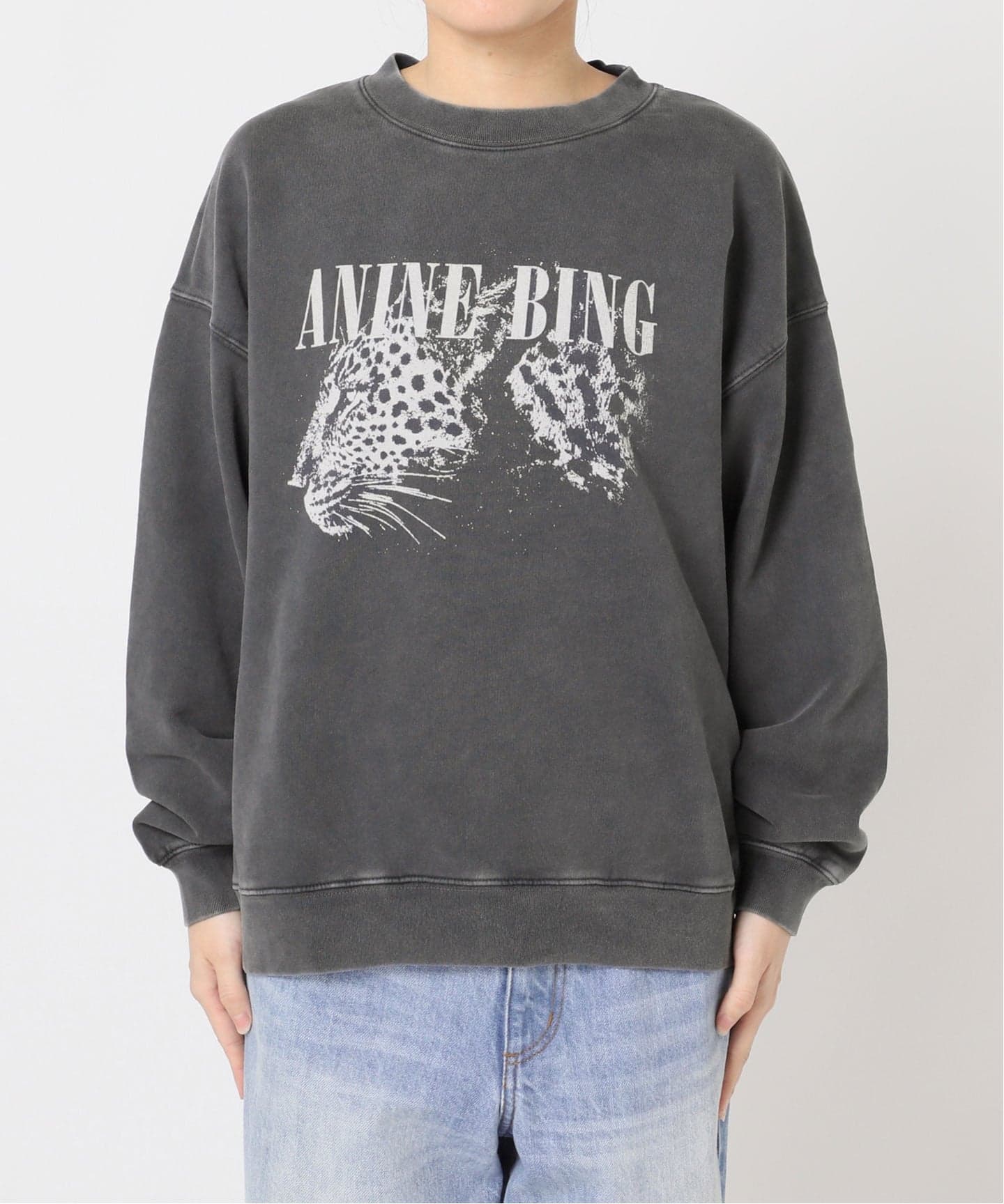 予約》ANINE BING / アニービン SPENCER SWEATSHIRT LEOPARD