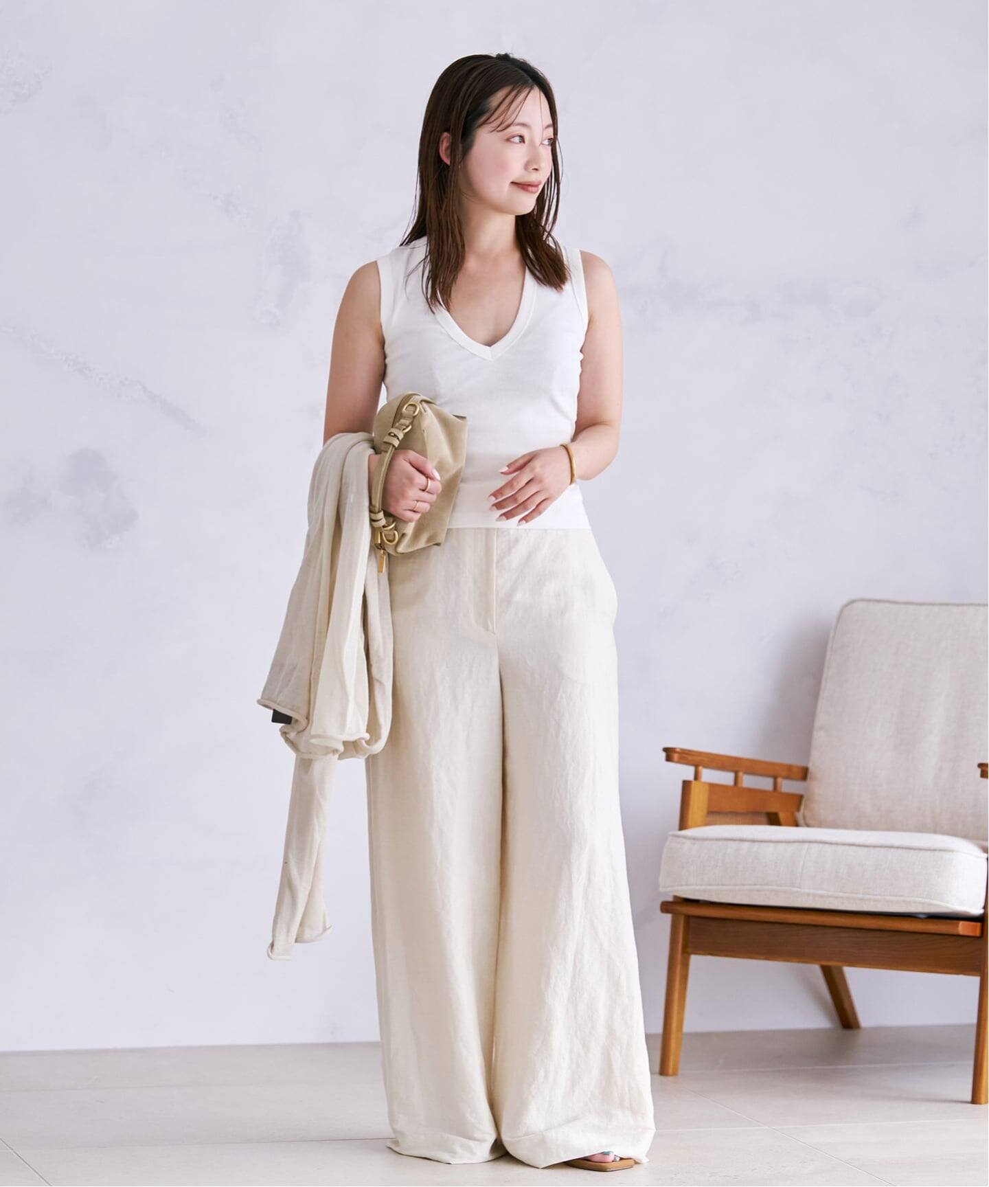 FLORE FLORE フローレフローレ DEWI TANK オフホワイト FLORE FLORE / フローレフローレ DEWI タンクトップ（タンクトップ