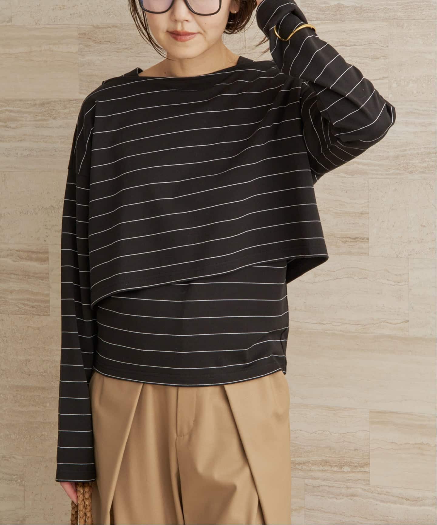 SEEALL / シーオール CROPPED LS Tシャツ（Tシャツ／カットソー