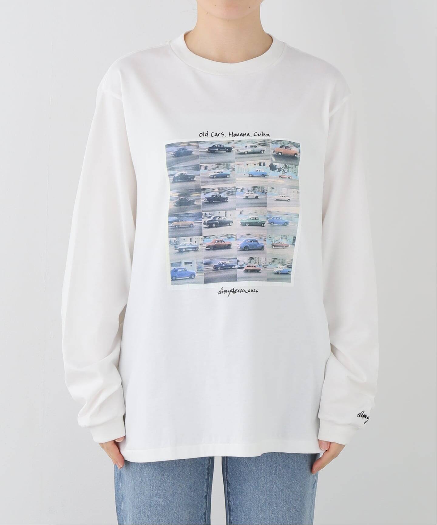 JANE SMITH / ジェーンスミス IVORY SERRA OLD CARS HAVANA,（Tシャツ