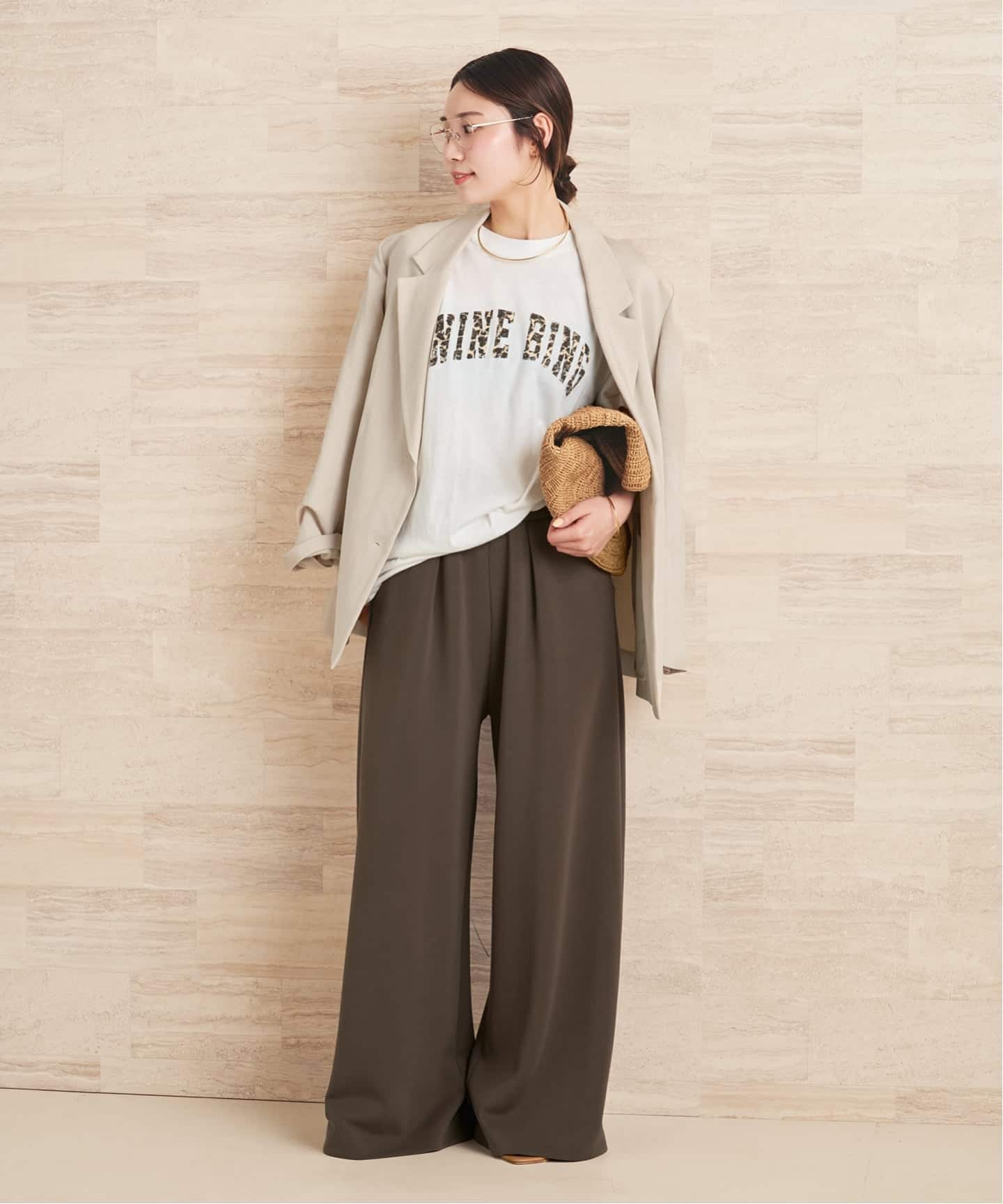 ANINE BING / アニービン WLKER TEE ANINE BING LEOPARD Tシャツ（T