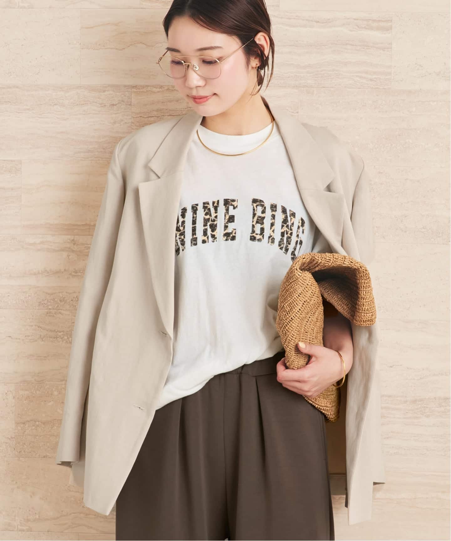 削除前の限界底値　ANINE BING アニービン　レオパードTシャツ 追加【ANINE BING/アニン ビン】 LEOPARD Tシャツ（Tシャツ