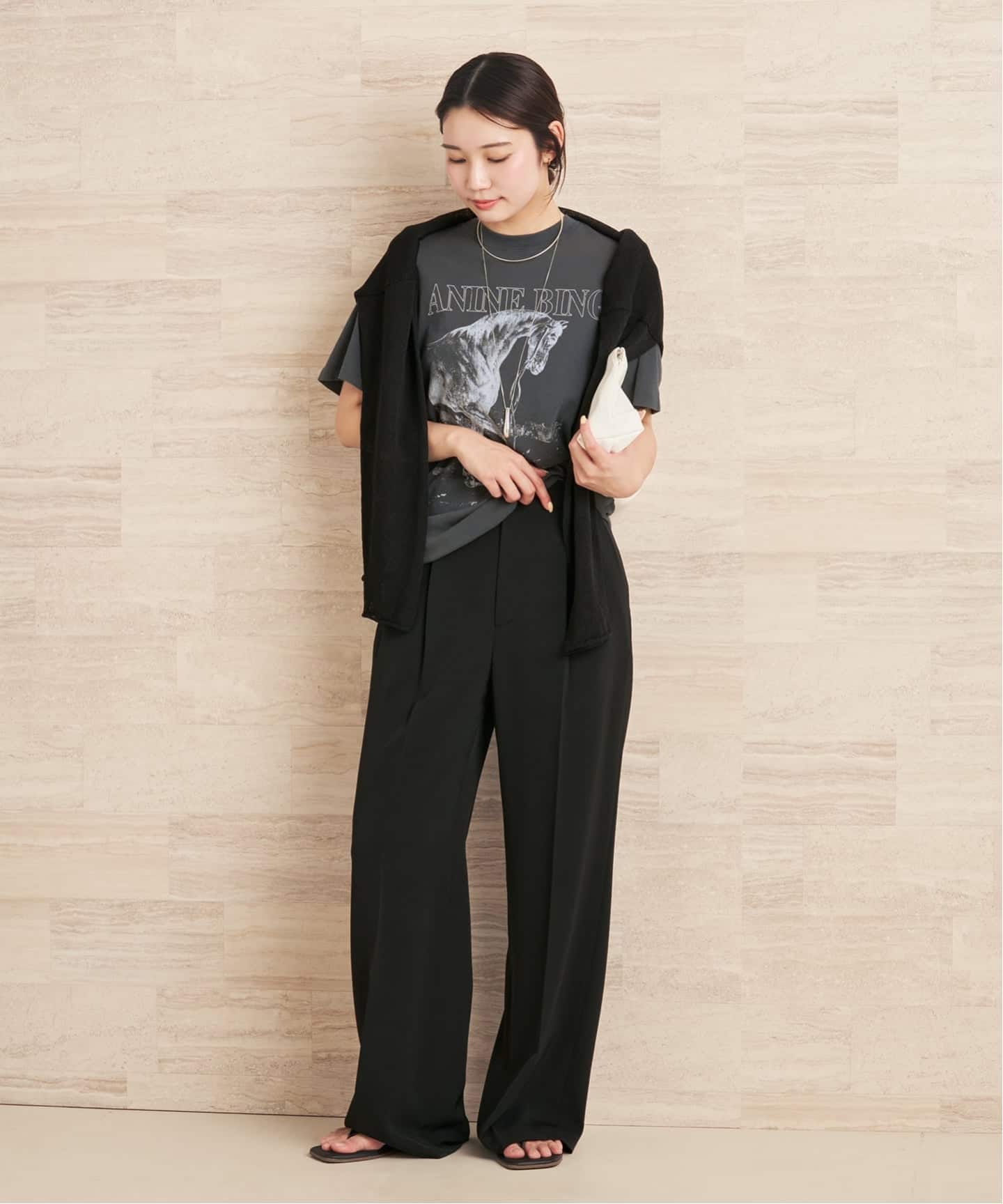 L'Appartement 【ANINE BING/アニービン】 T-SH ANINE BING / アニービン ASHTON TEE CONCERT Tシャツ（Tシャツ