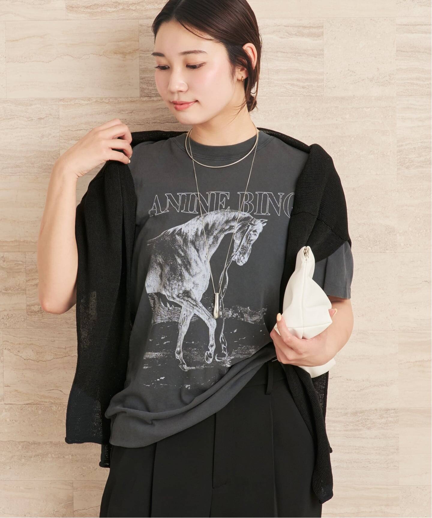L'Appartement 【ANINE BING/アニービン】 T-SH ANINE BING / アニービン LILI TEE HORSE Tシャツ（Tシャツ
