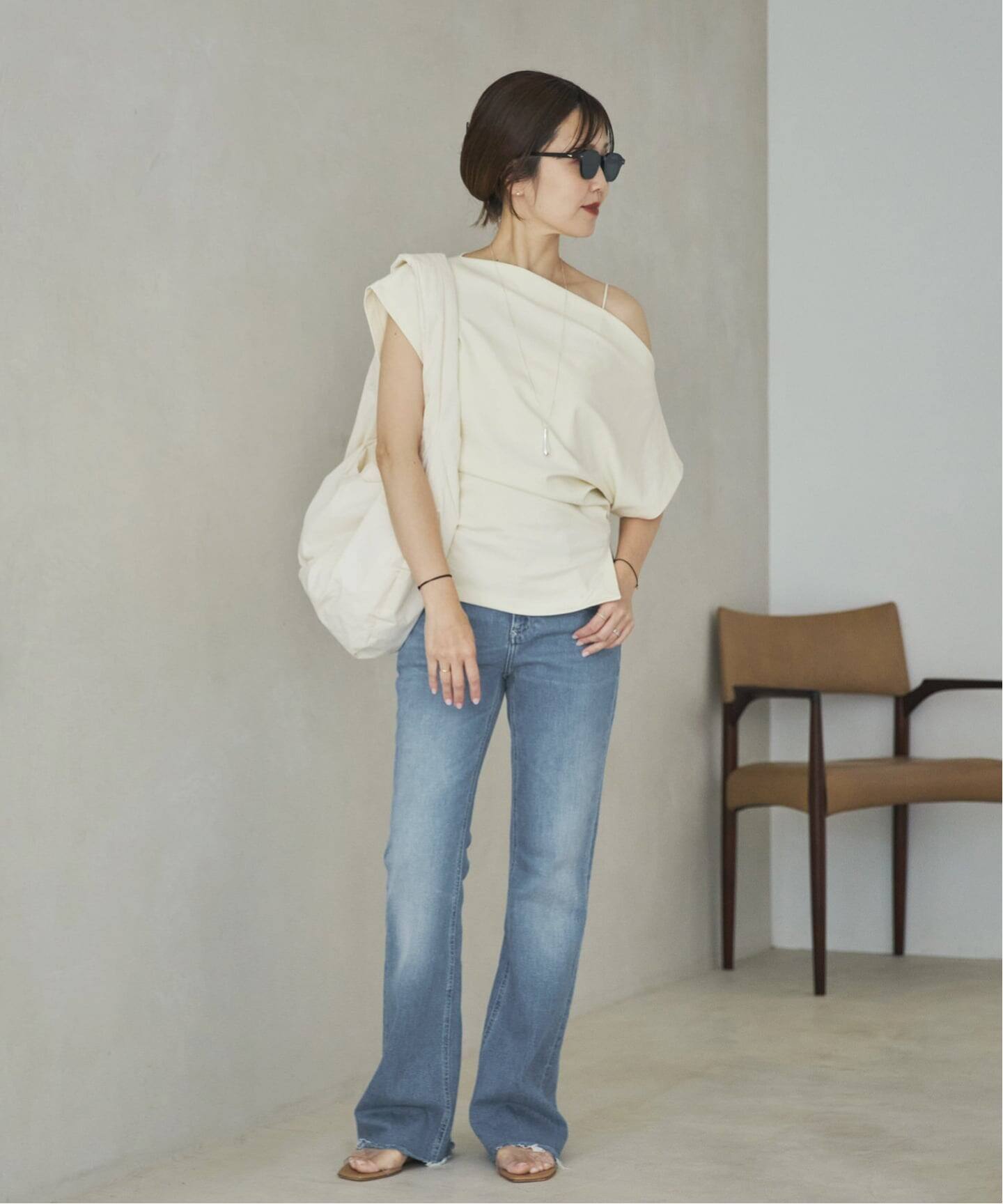 Plage -  plage プラージュ ♢ オフショルダー フレアブラウス CLOSED / クローズド Off shoulder トップス（Tシャツ／カットソー
