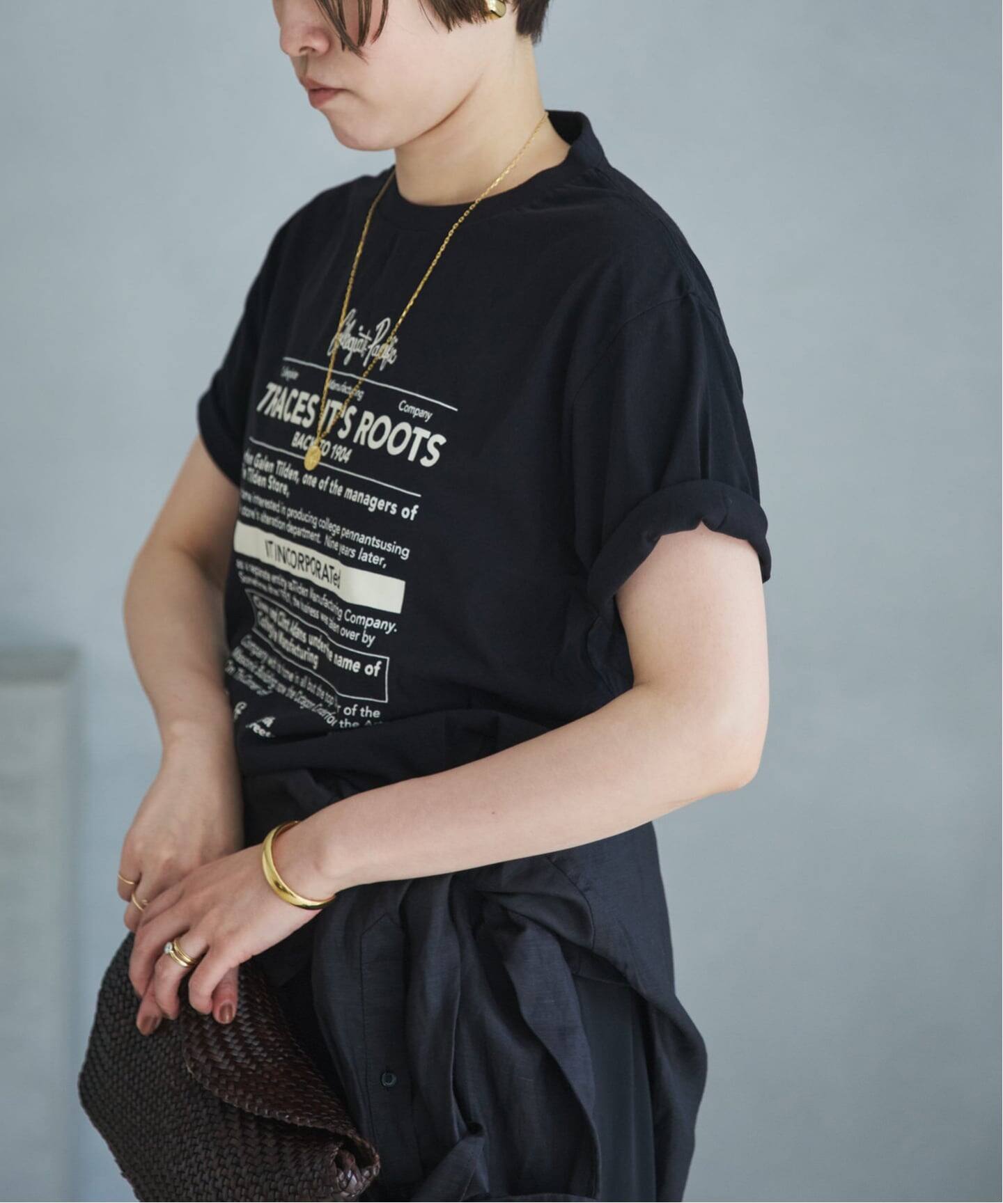Plage - Plage  BACK LOGO Tシャツ Collegiate Pacific 別注 LAYERD PRINT TEE（Tシャツ／カットソー