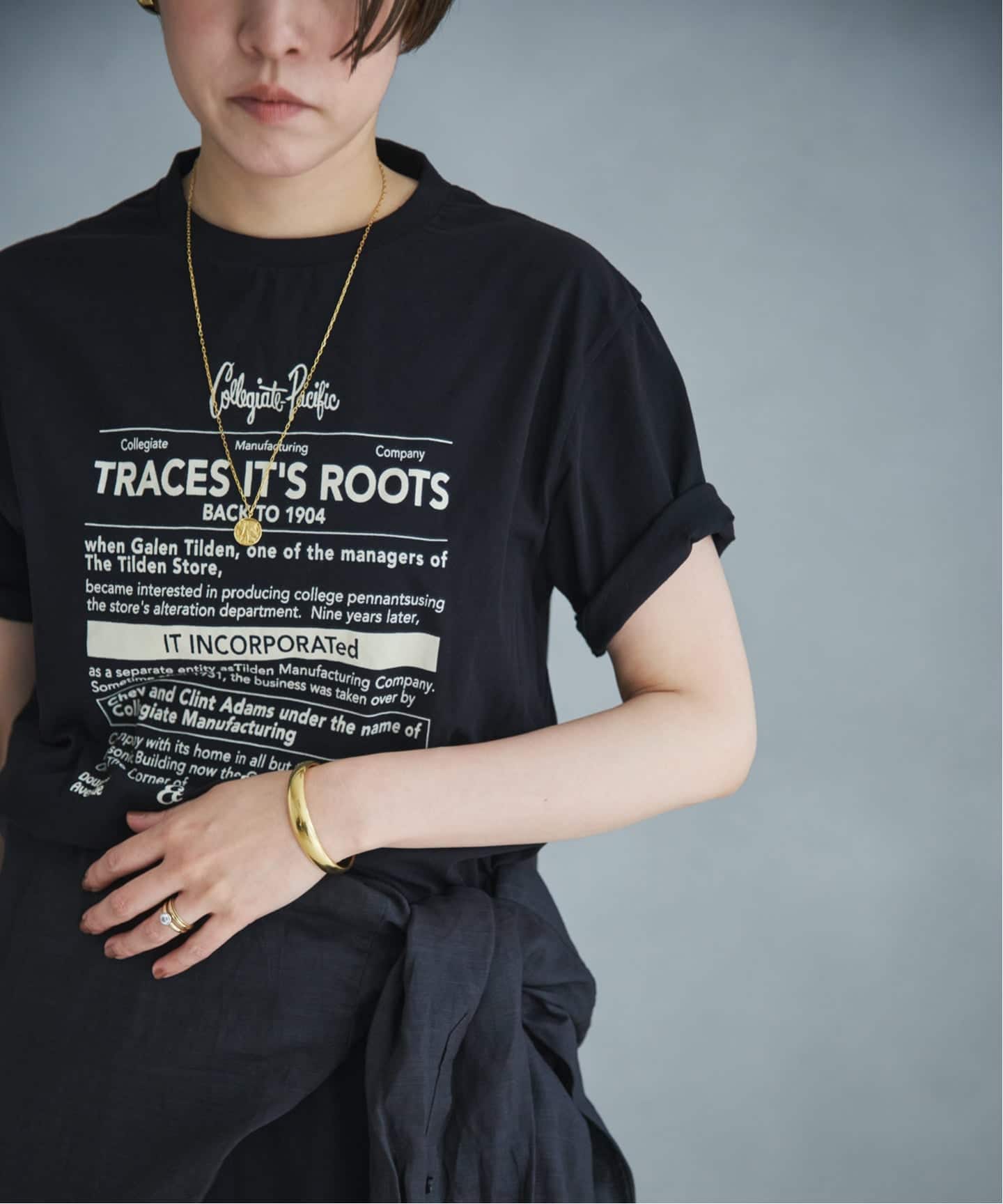 Plage - 【kochinokami様】プラージュ　graphic long  Tシャツ Collegiate Pacific 別注 LAYERD PRINT TEE（Tシャツ／カットソー