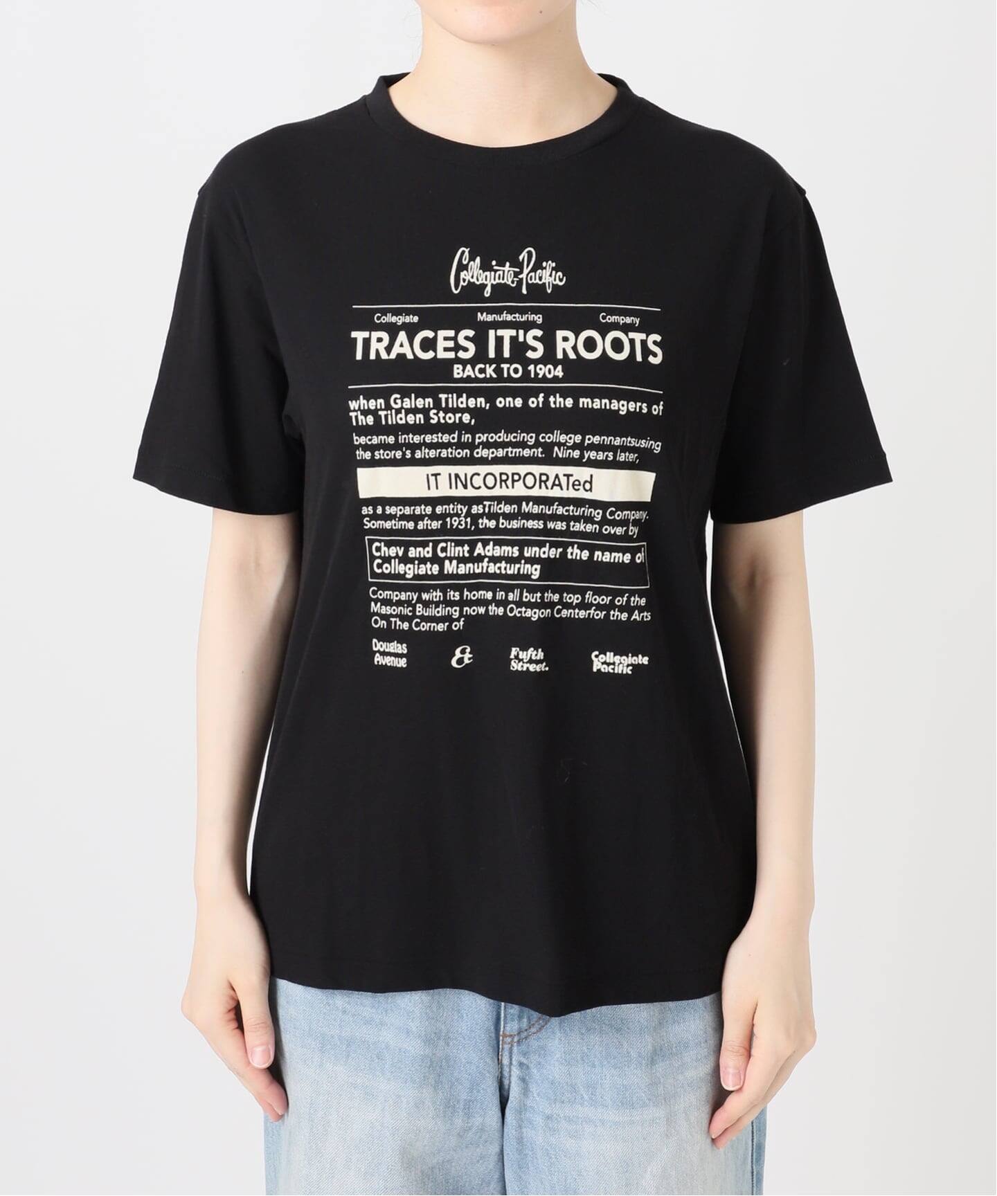 Plage - Plage  BACK LOGO Tシャツ Collegiate Pacific 別注 LAYERD PRINT TEE（Tシャツ／カットソー