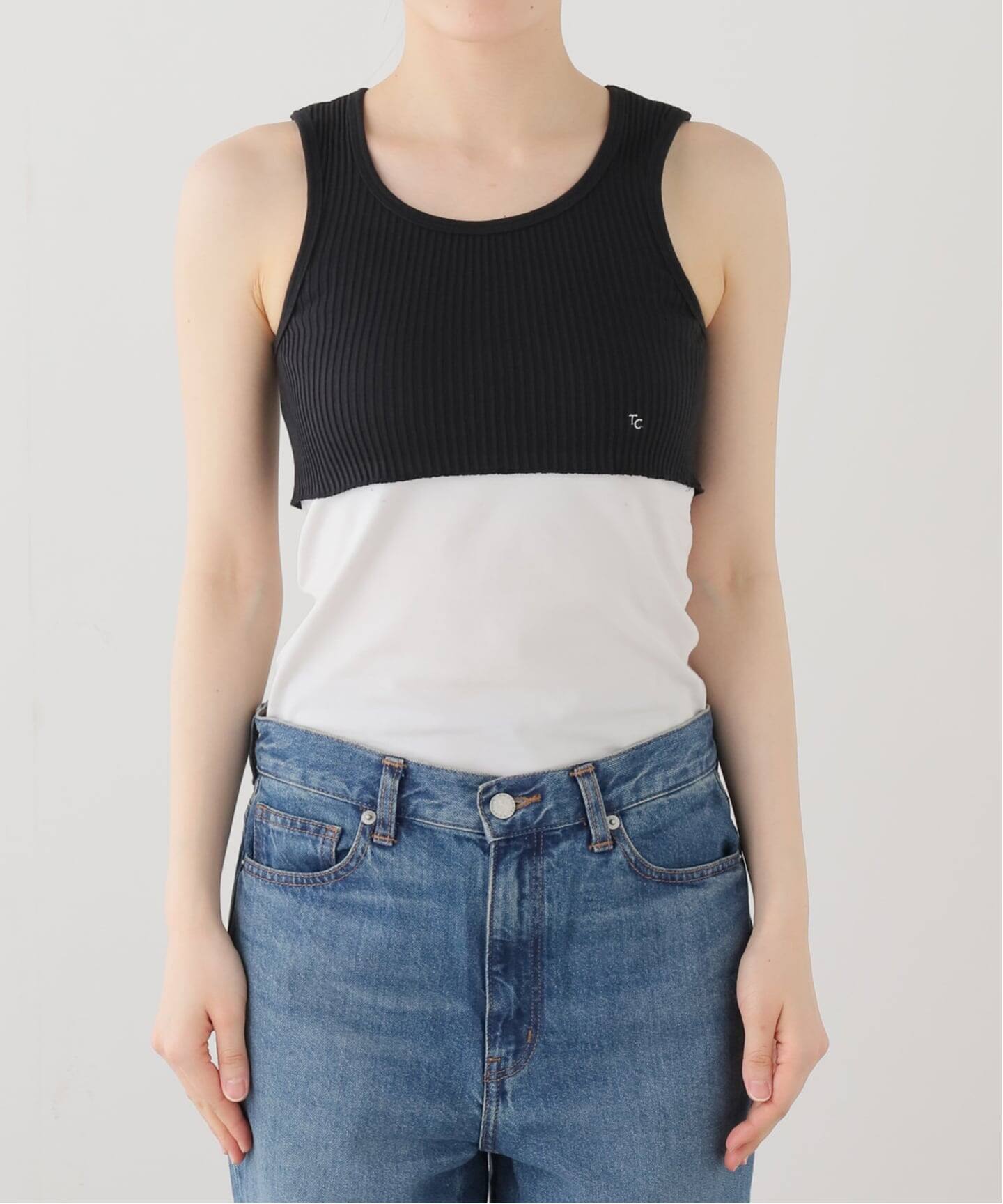 plage プラージュ　short top ショートトップ　白黒セット Plage｜プラージュのタンクトップ（レディース）の公式通販｜BAYCREW'S