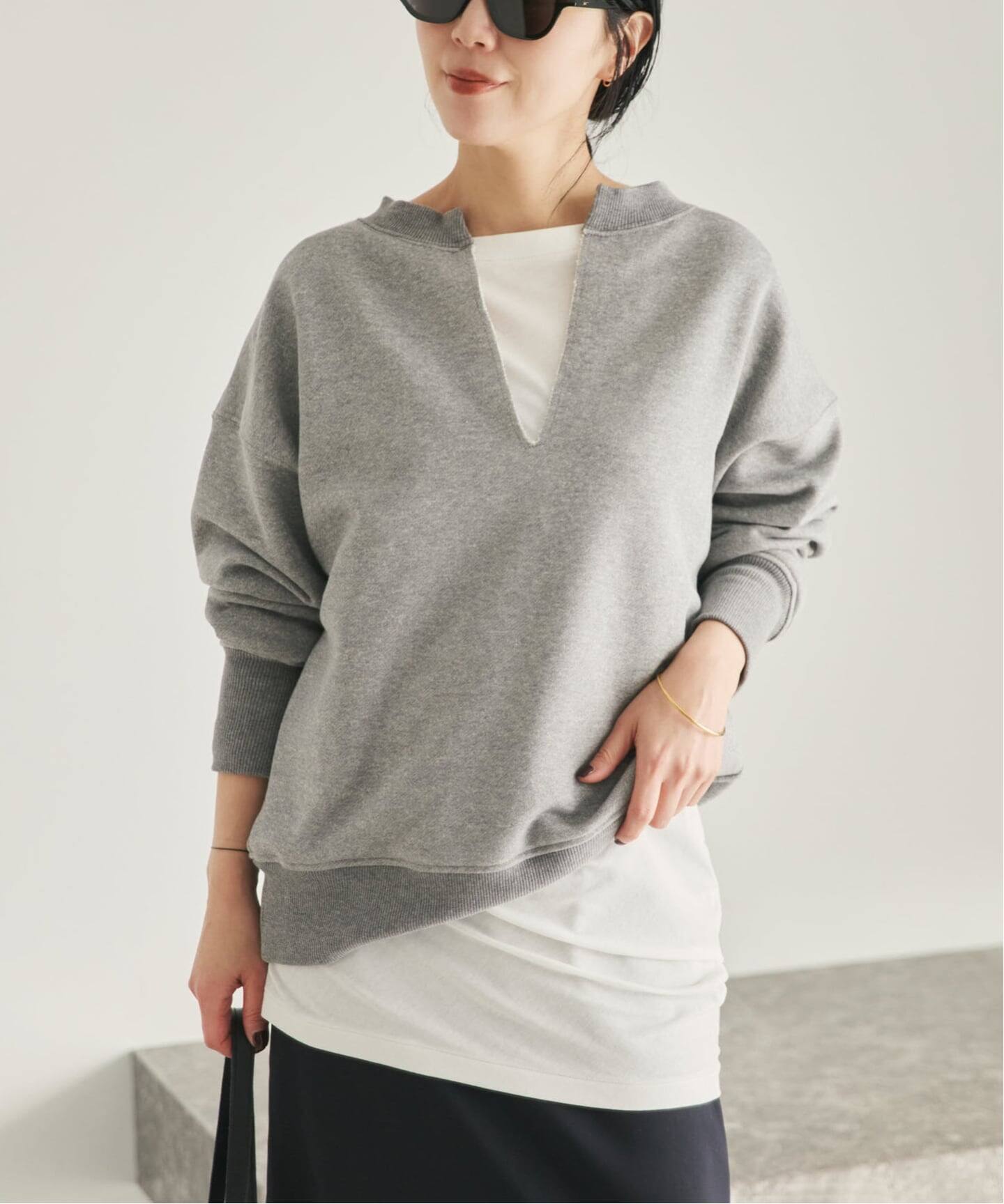 PROTAGONISTA / プロタゴニスタ 別注 SLIT NECK スウェット