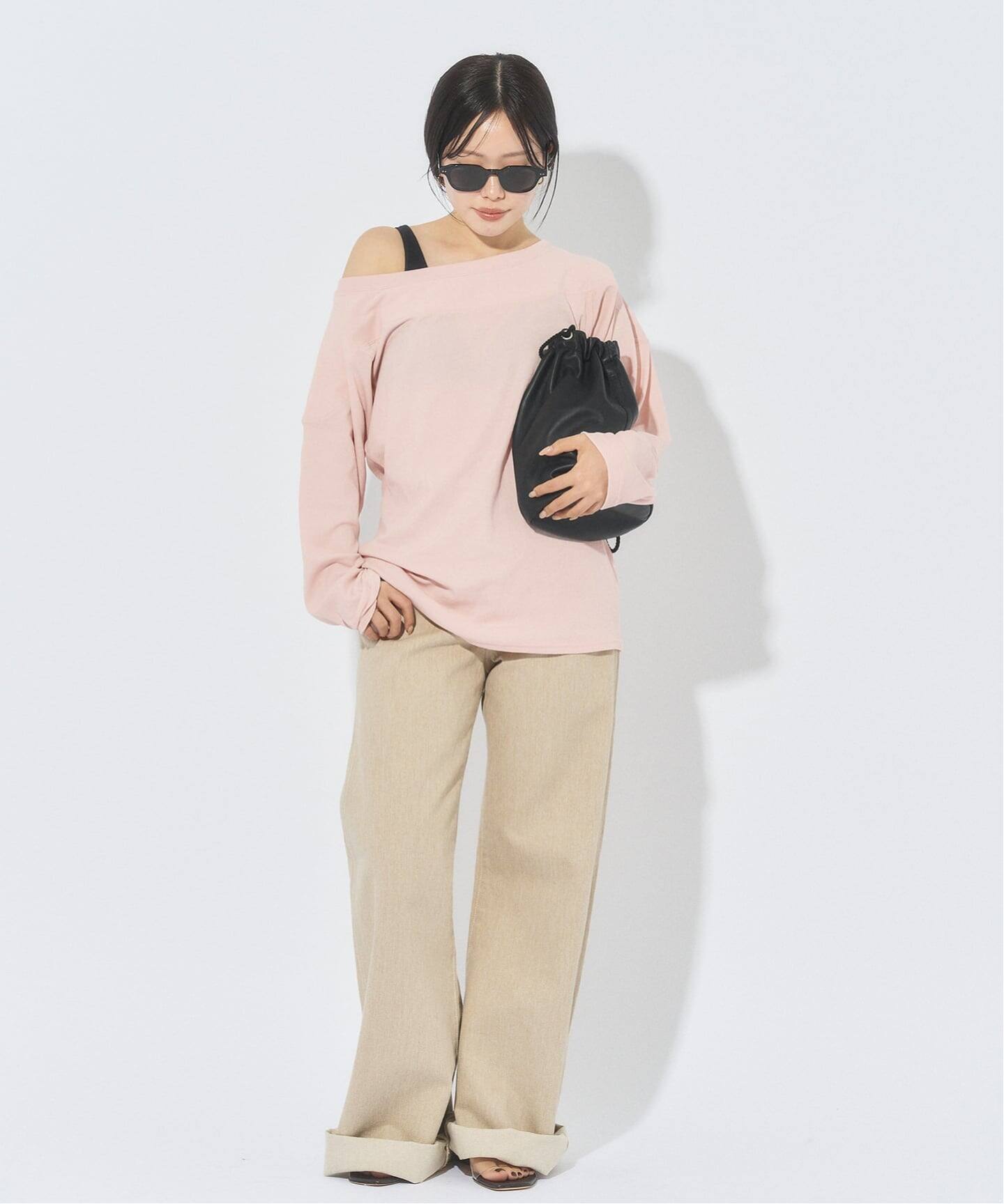plage プラージュ　pan Tシャツ　新品タグつき PAN / パン 別注 SHOLDER Tシャツ（Tシャツ／カットソー）｜Plage