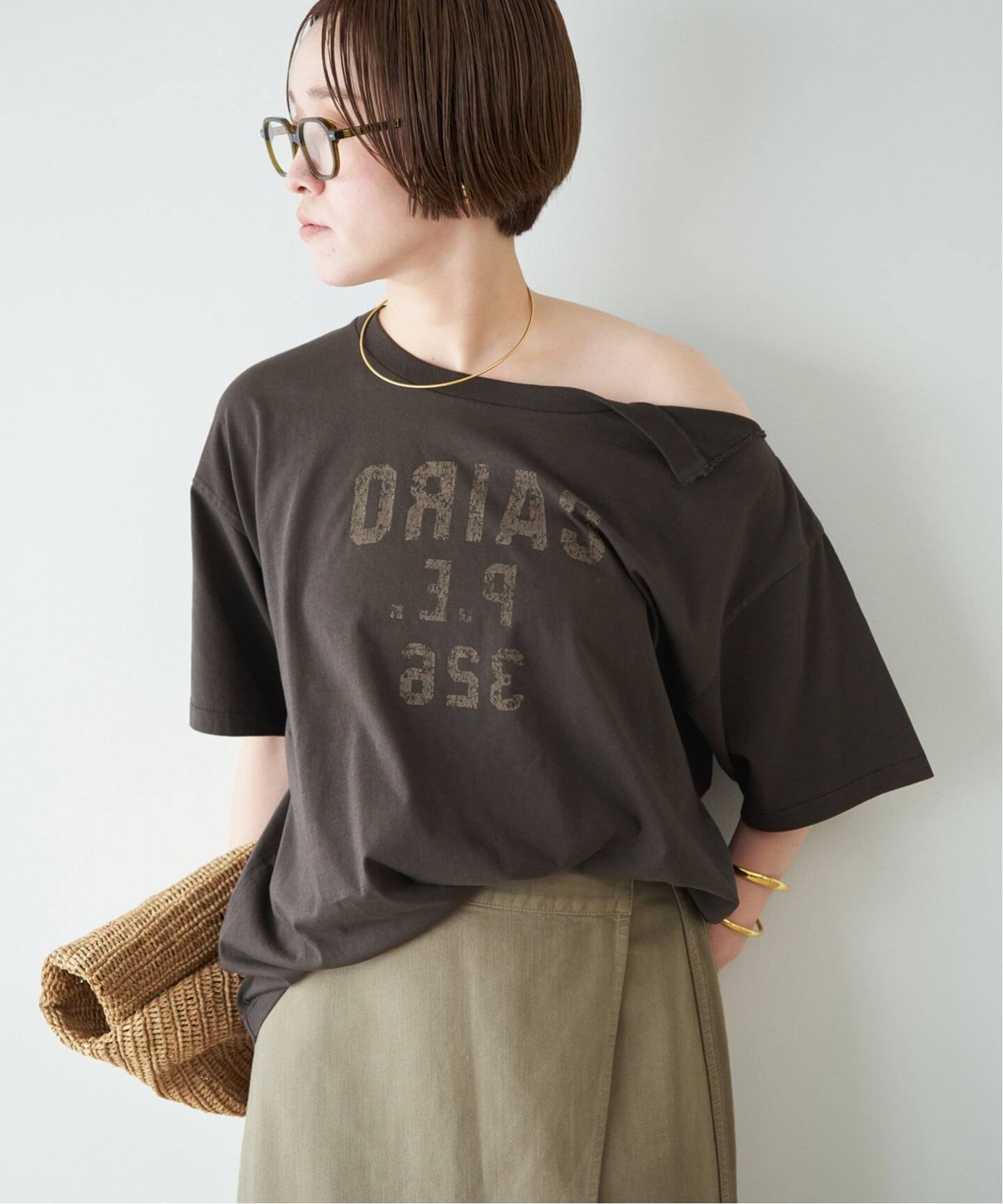 Plage カレッジエイト パシフィック 別注SHOULDER SLIT TEE Collegiate Pacific/カレッジエイト パシフィック 別注 SHOULDER SLIT