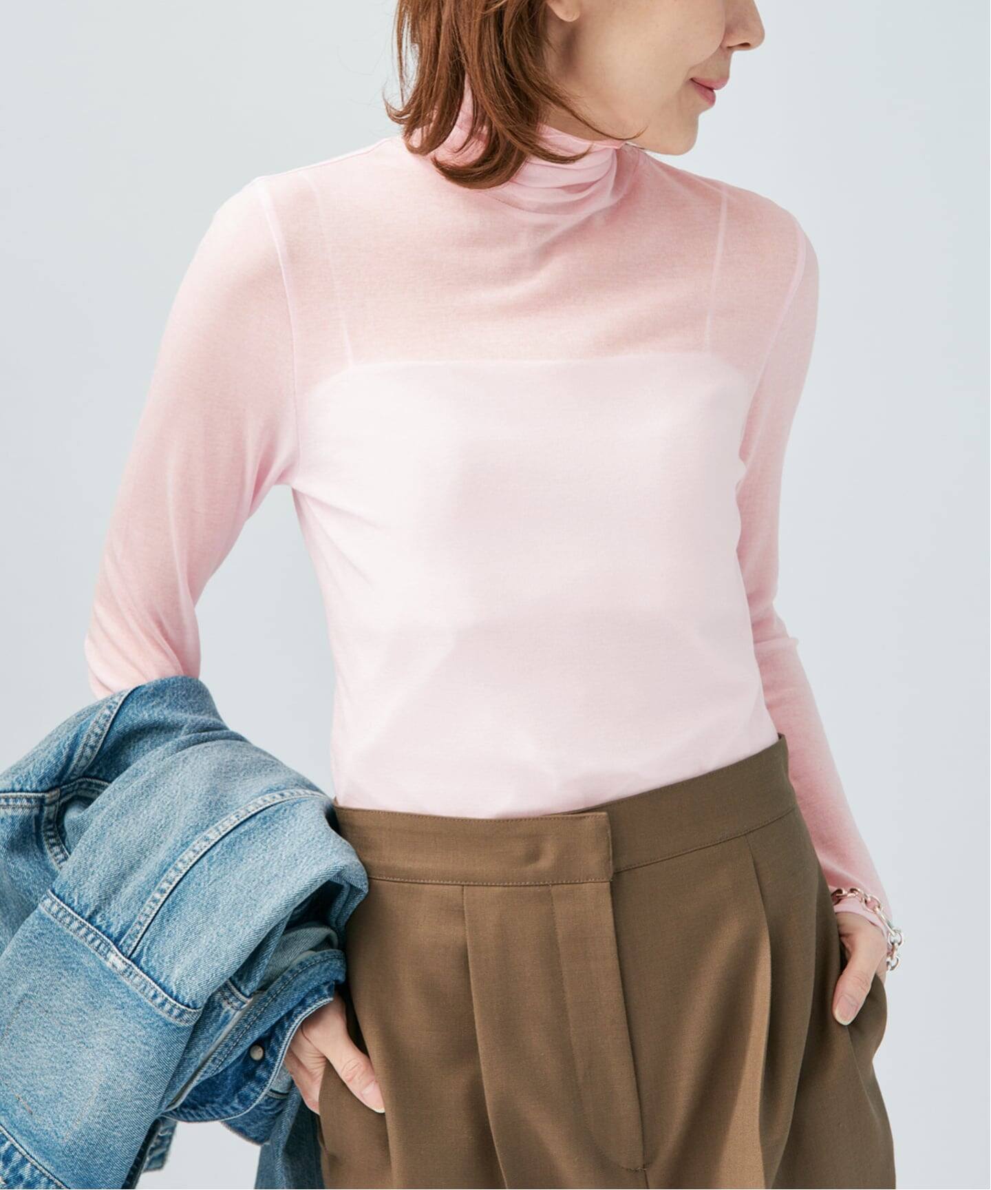 シアーフライス タートルネックプルオーバー（Tシャツ／カットソー