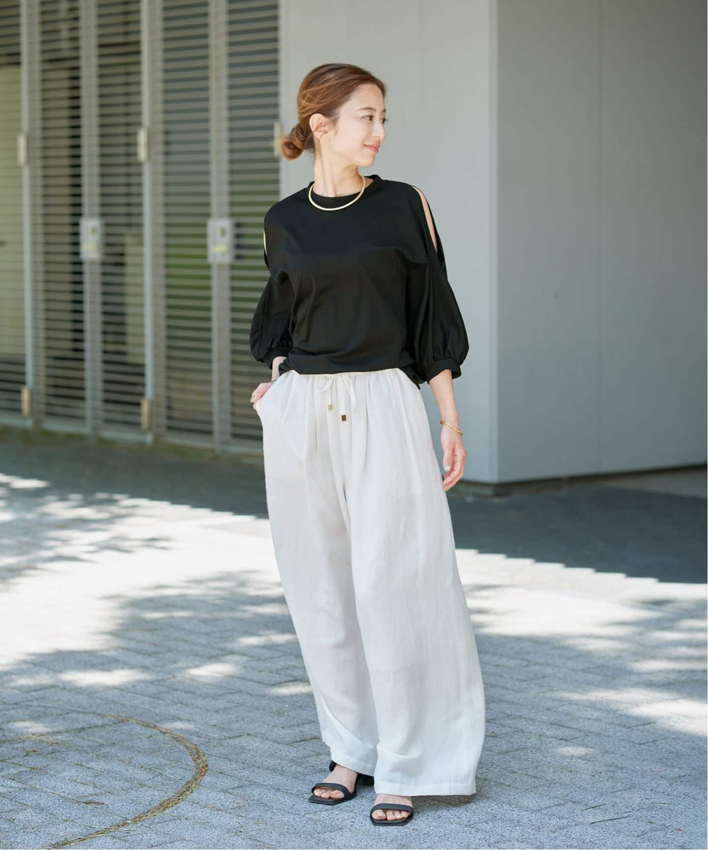 追加》ショールスリットカットソー（Tシャツ／カットソー）｜VERMEIL
