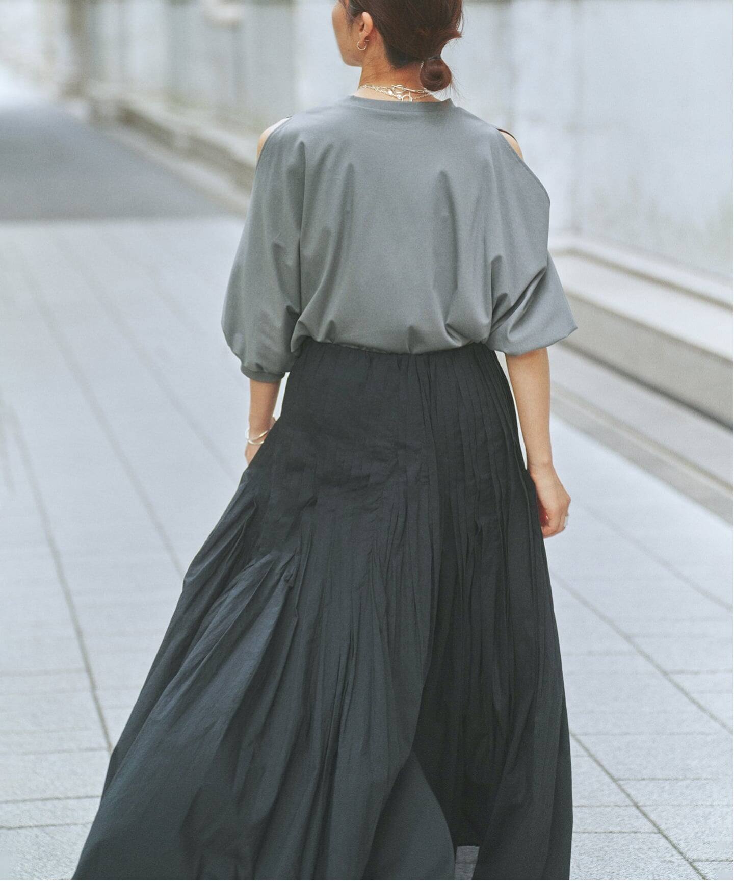 追加》ショールスリットカットソー（Tシャツ／カットソー）｜VERMEIL