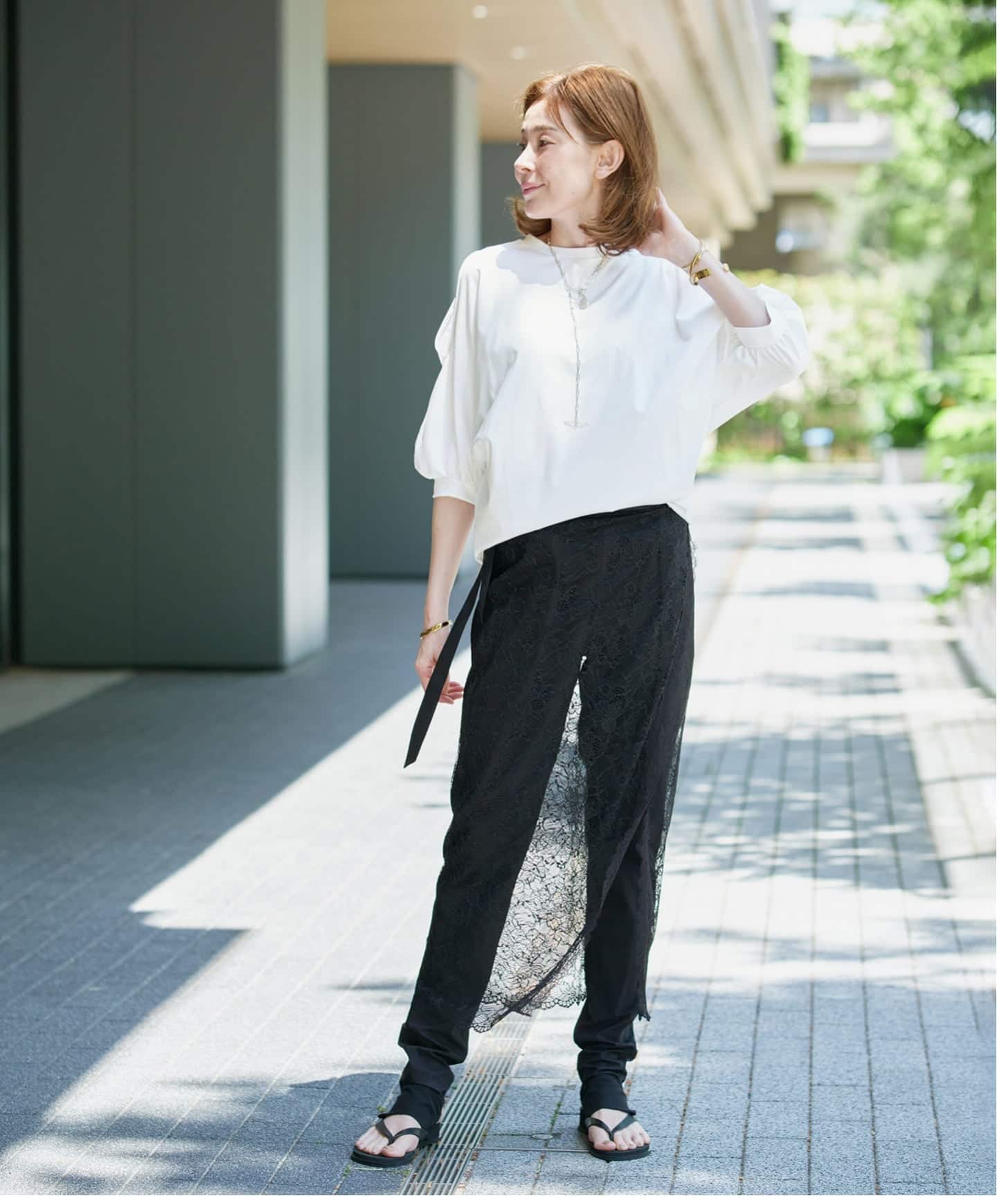 追加》ショールスリットカットソー（Tシャツ／カットソー）｜VERMEIL