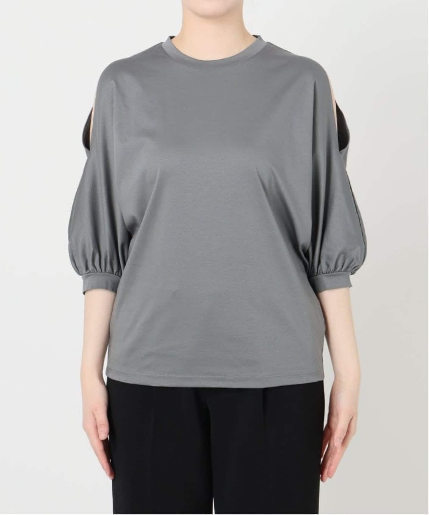 追加》ショールスリットカットソー（Tシャツ／カットソー）｜VERMEIL
