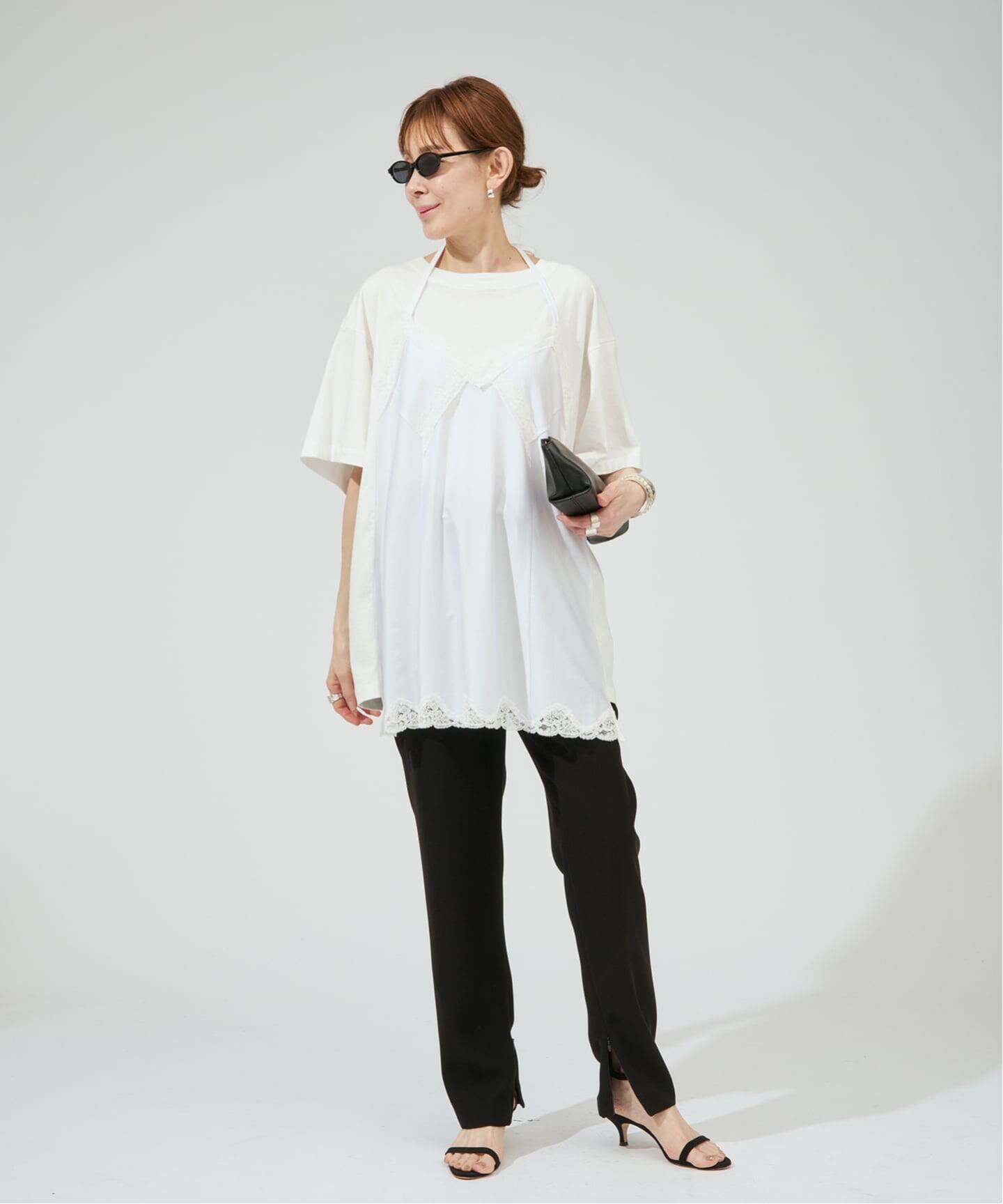 INSCRIRE アンスクリア Hybrid Lingerie Tシャツ I26SS-CUT17（Tシャツ