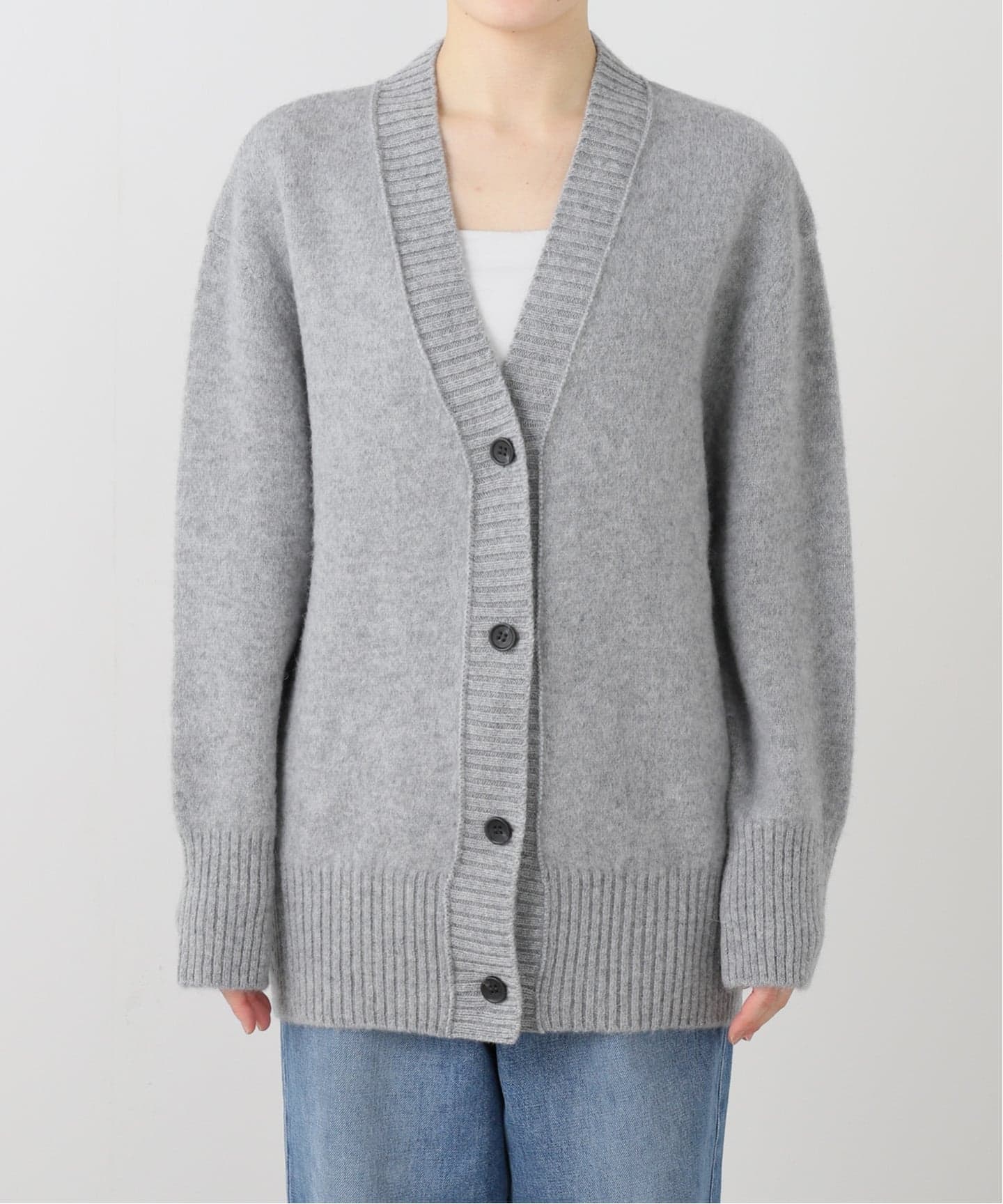 TOQUE トック アルパカウール縮絨ニットカーディガン 778591083