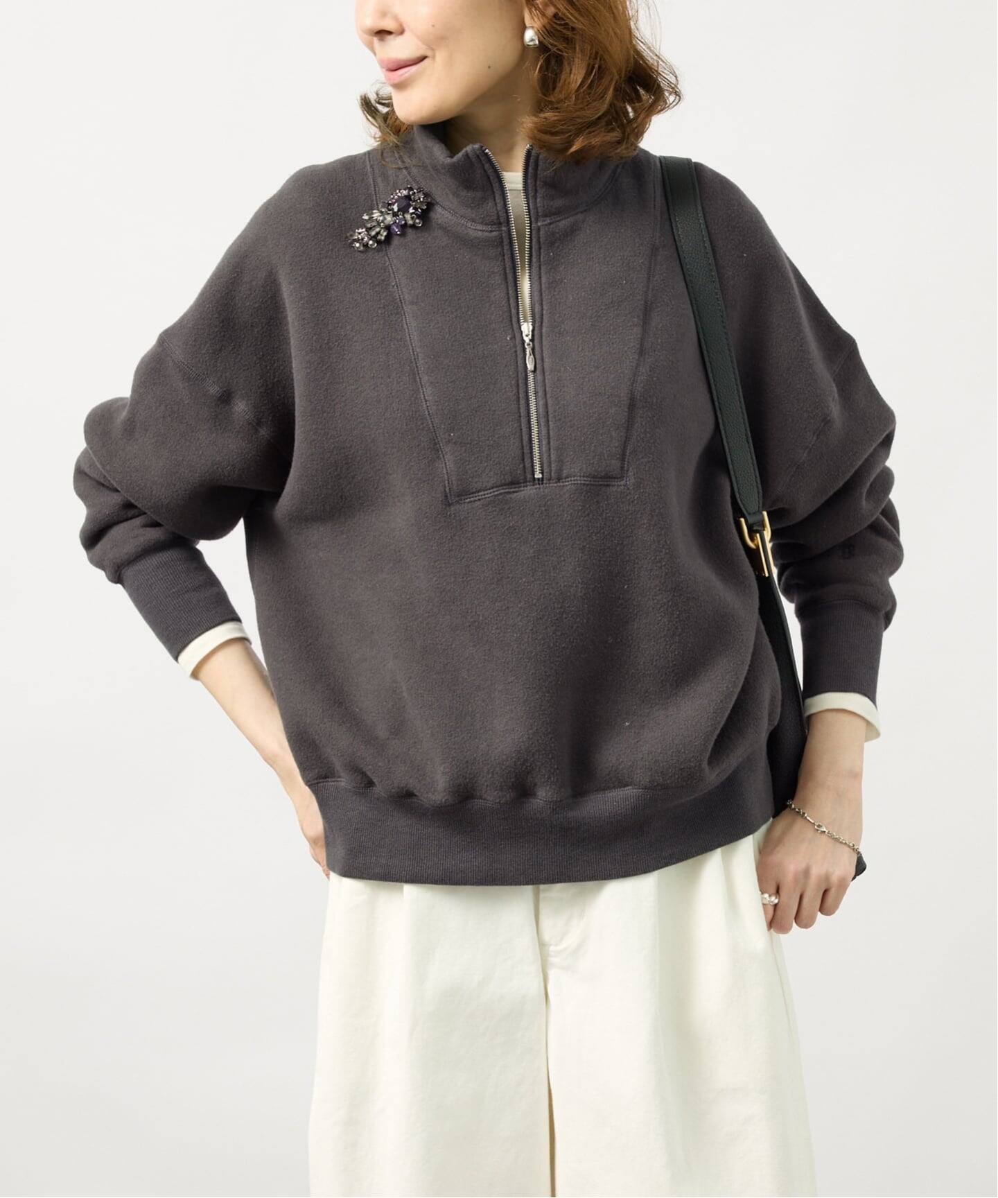 TICCA ティッカ ダウニー裏毛ZIPプルオーバー 263426291（Tシャツ 