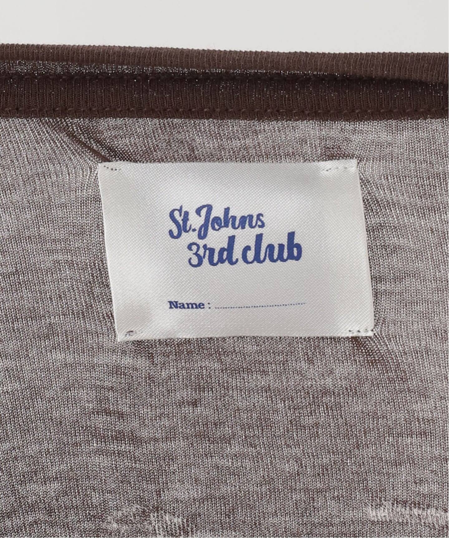 St.Johns 3rd club シアーロングスリーブTシャツ グレー FREE St.Johns 3rd club セントジョンズサードクラブ 別注 シアーLong-T