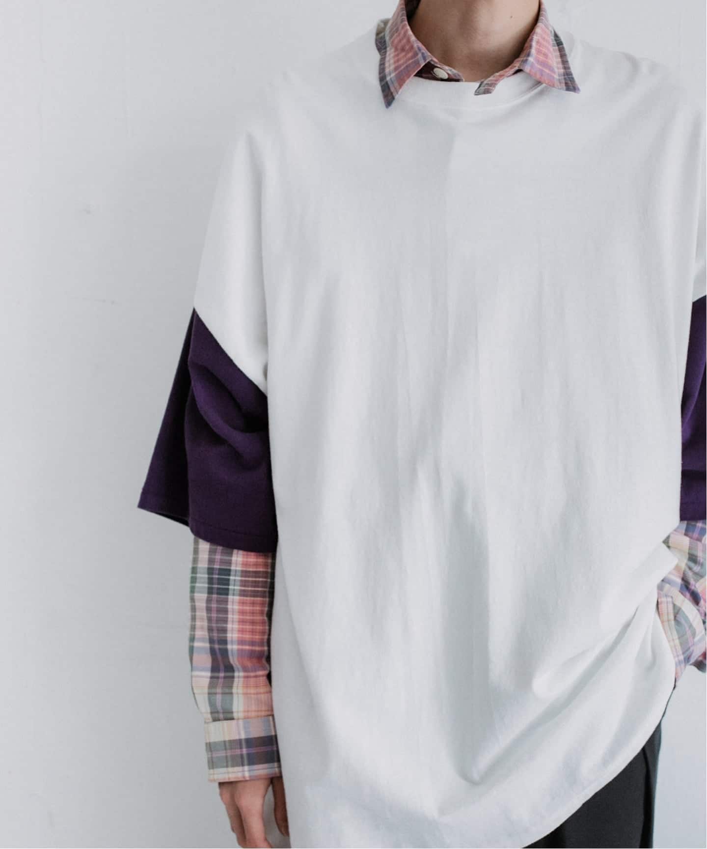 RE-PURPOSE / リパーパス】 bicolor tee：Tシャツ（Tシャツ