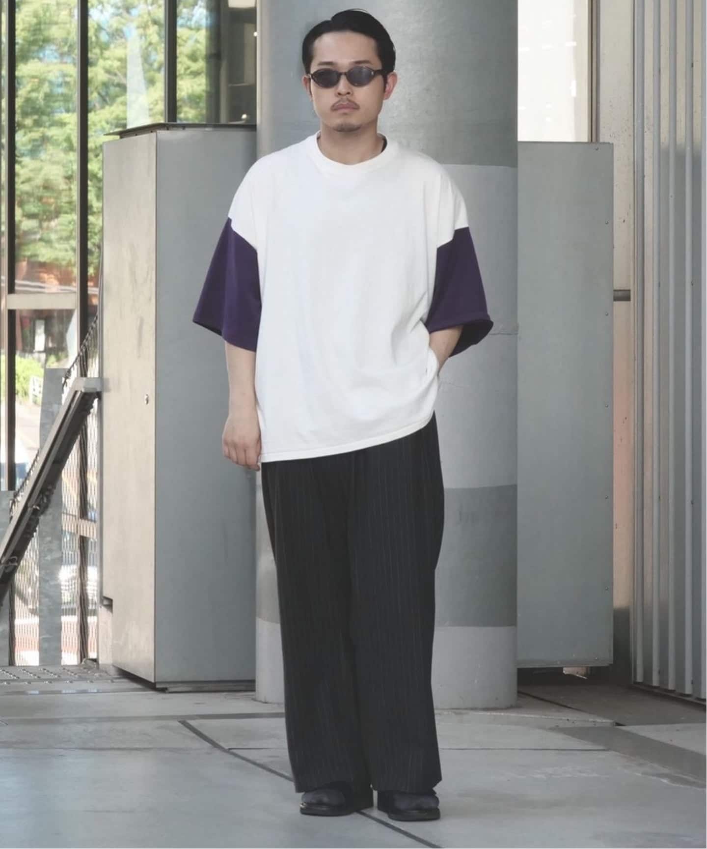 RE-PURPOSE / リパーパス】 bicolor tee：Tシャツ（Tシャツ