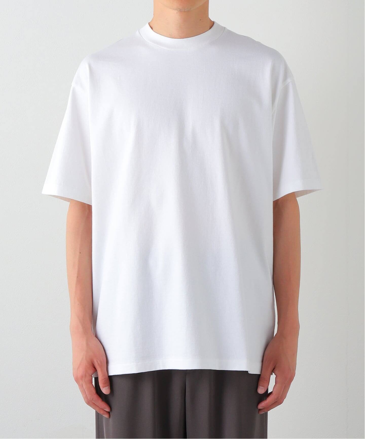 LE / エルイー】WIDE T-SH C/N：ワイド Tシャツ（Tシャツ／カットソー