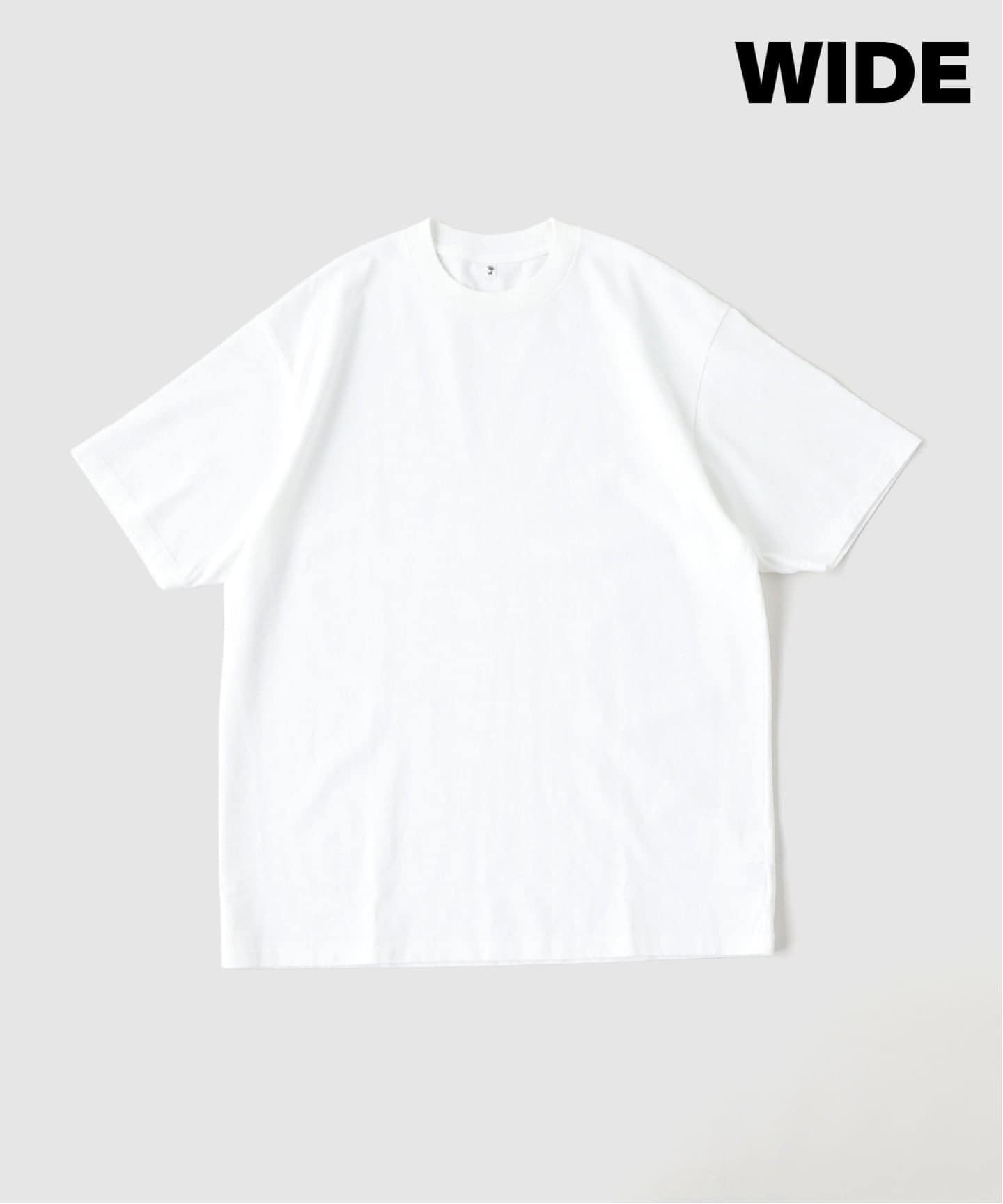 LE / エルイー】WIDE T-SH C/N：ワイド Tシャツ（Tシャツ／カットソー