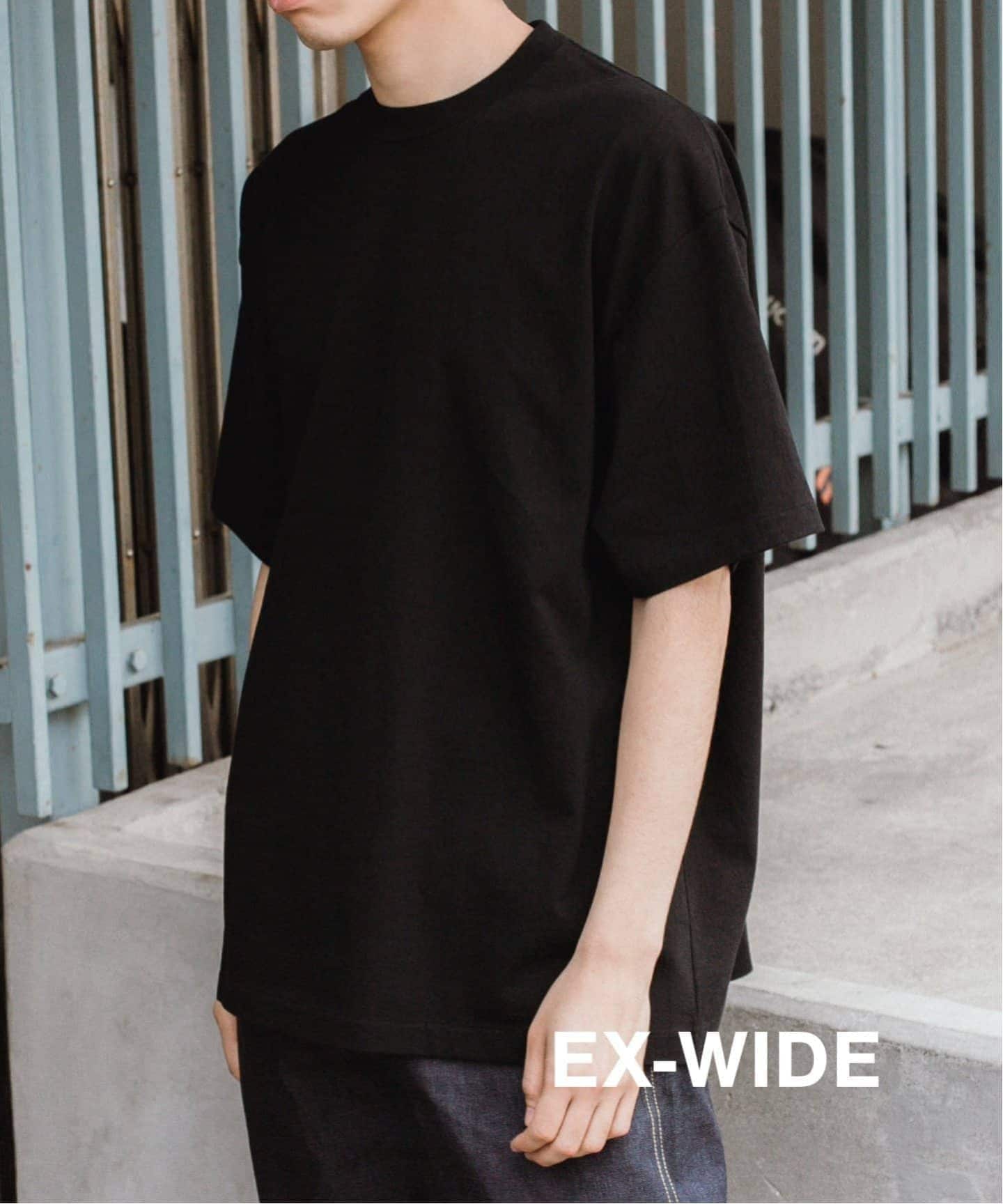 LE / エルイー】EX WIDE T-SH C/N：エクストラワイド Tシャツ（Tシャツ