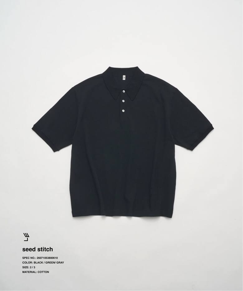 LE / エルイー】SEED STITCH：ポロシャツ（ポロシャツ）｜L