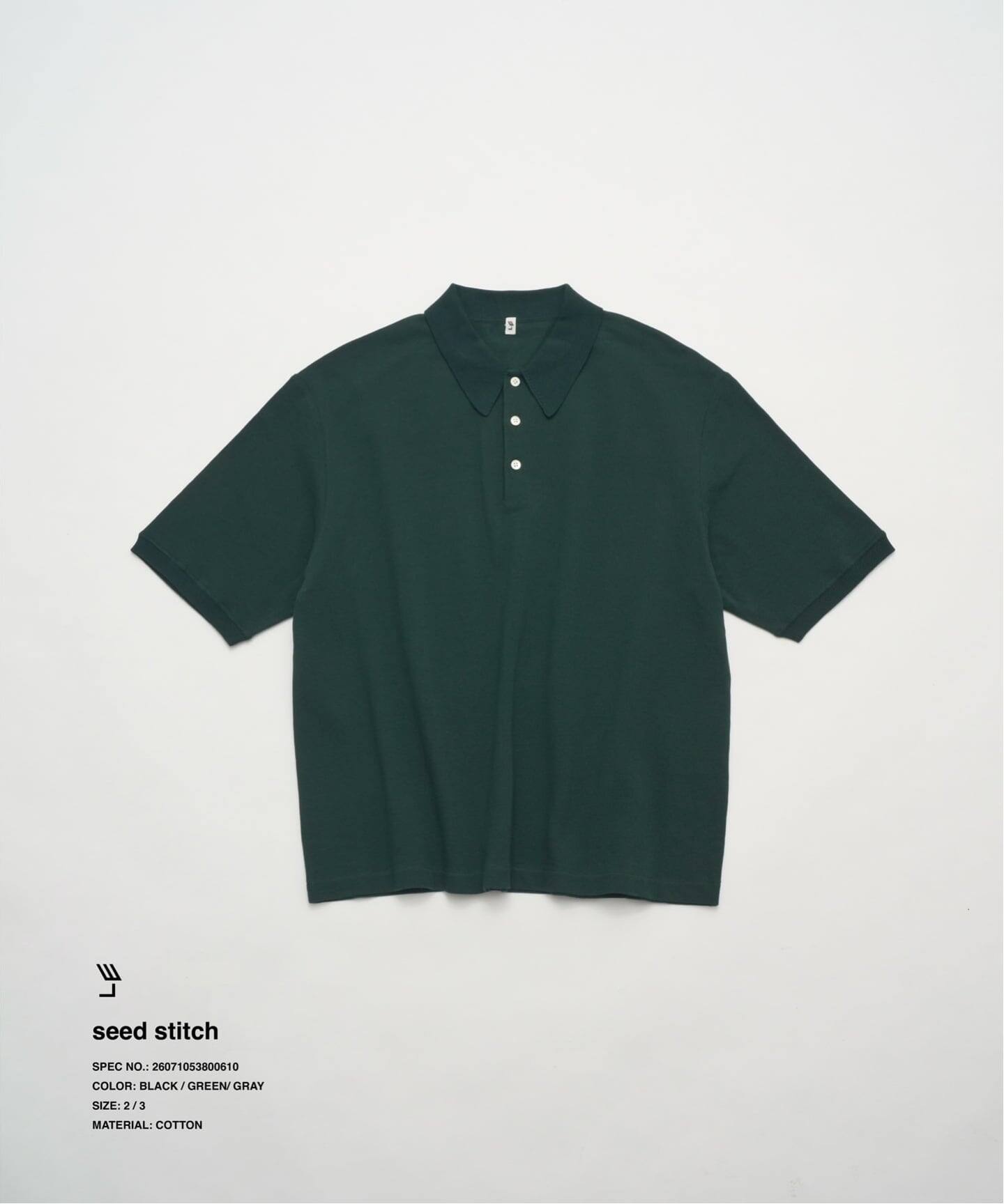 LE / エルイー】SEED STITCH：ポロシャツ（ポロシャツ）｜L'ECHOPPE
