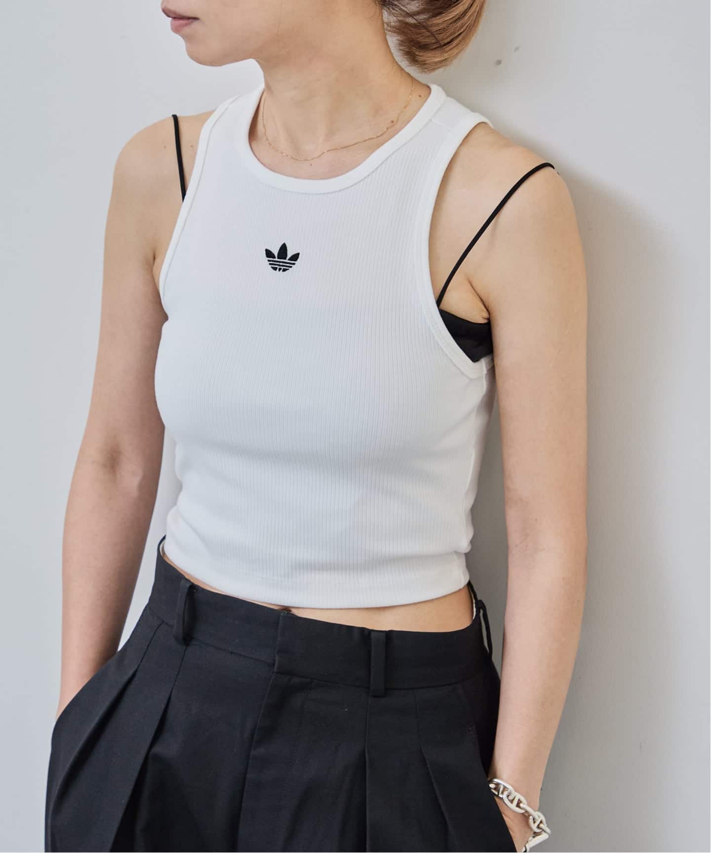 adidas ESSENTIALS RIB TANK TOP（タンクトップ）｜BOICE FROM