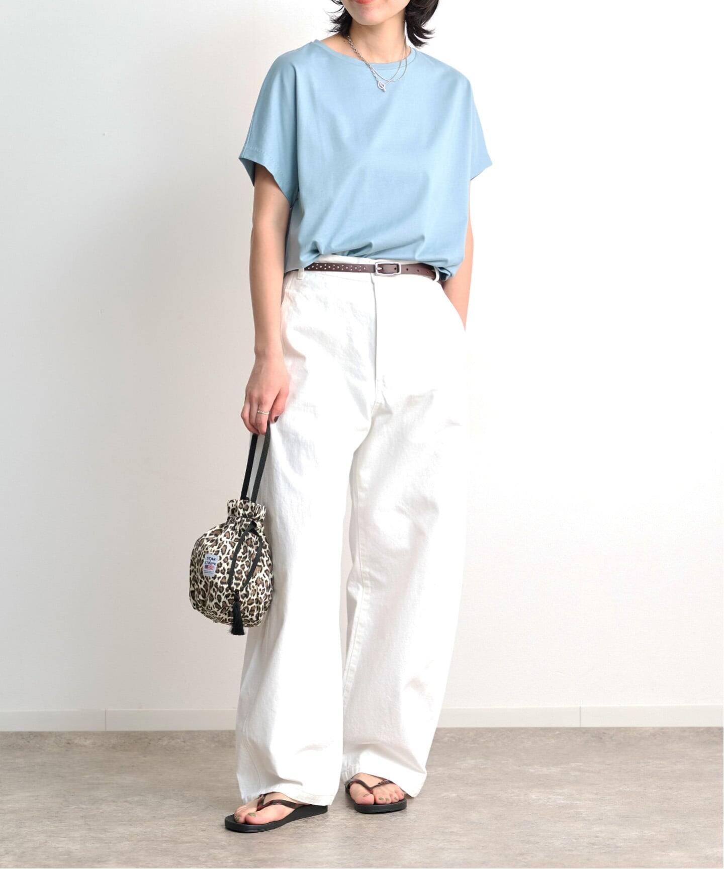 ATON SUVIN 60/2 CAP SLEEVE T-SHIRT（Tシャツ／カットソー）｜BOICE